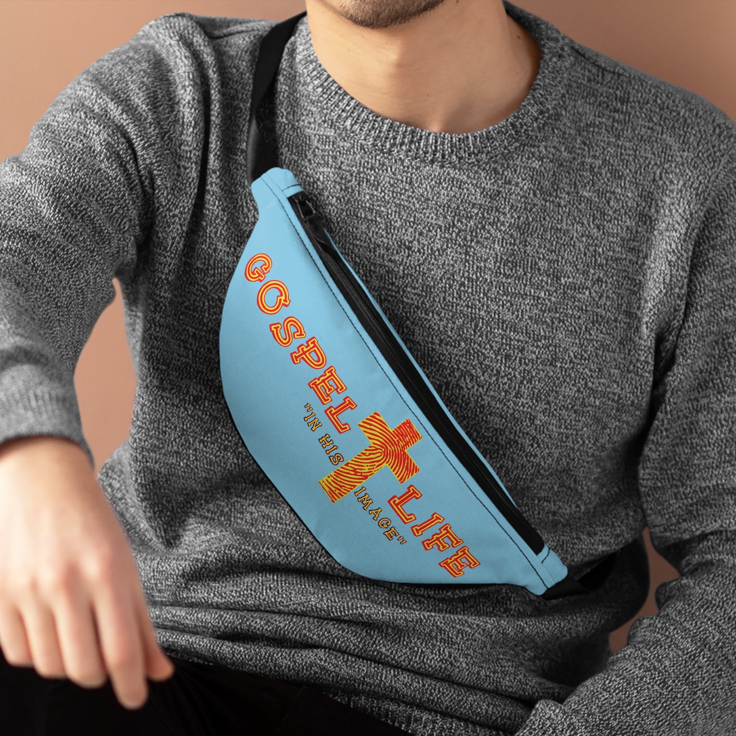 Gospel Life Fanny Pack - Stylish Cross Bag, Festival Accessory, Sports Gear, Everyday Essentials, Faith-Inspired Gift