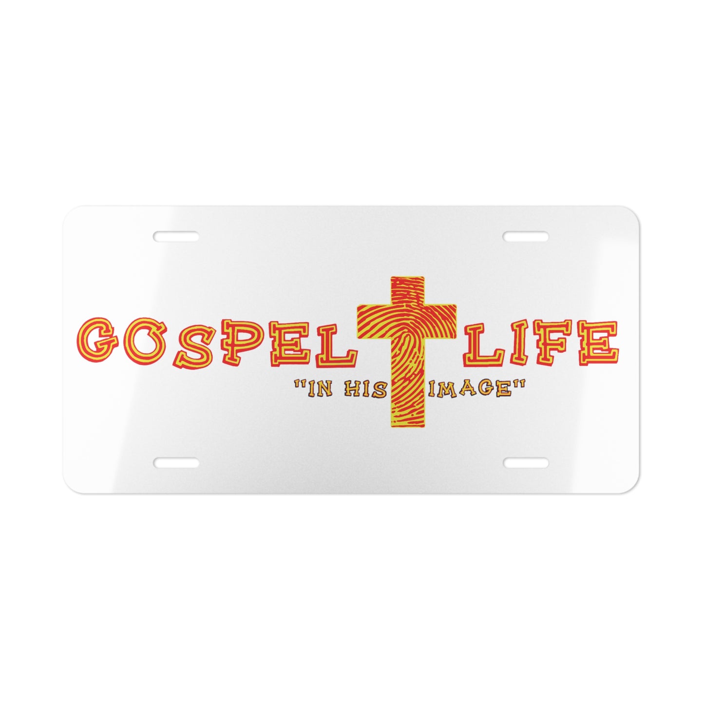 Gospel Life Vanity Plate - Christian Decor, Faith Gift, Personalized Car Plate, Home Art, Inspirational Sign