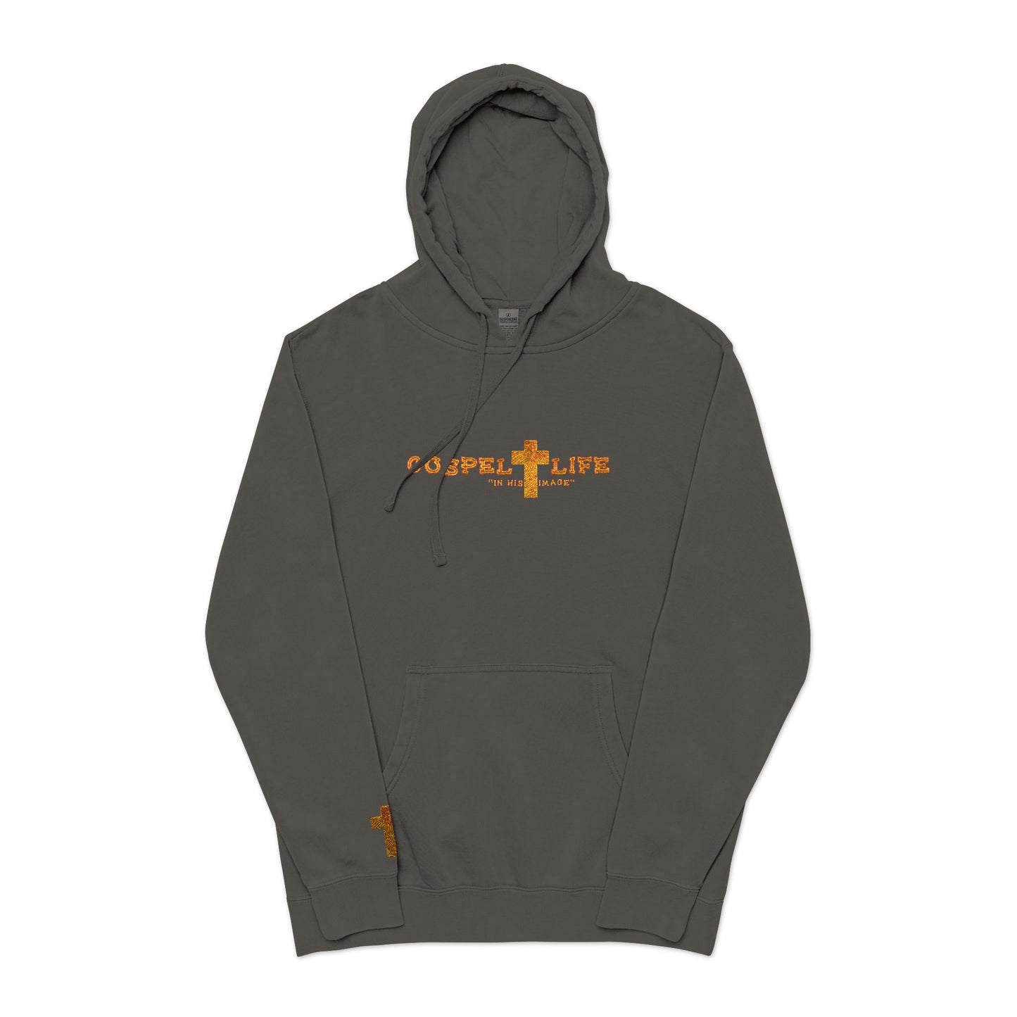 Unisex Pigment-Dyed Hoodie (Embroidery)