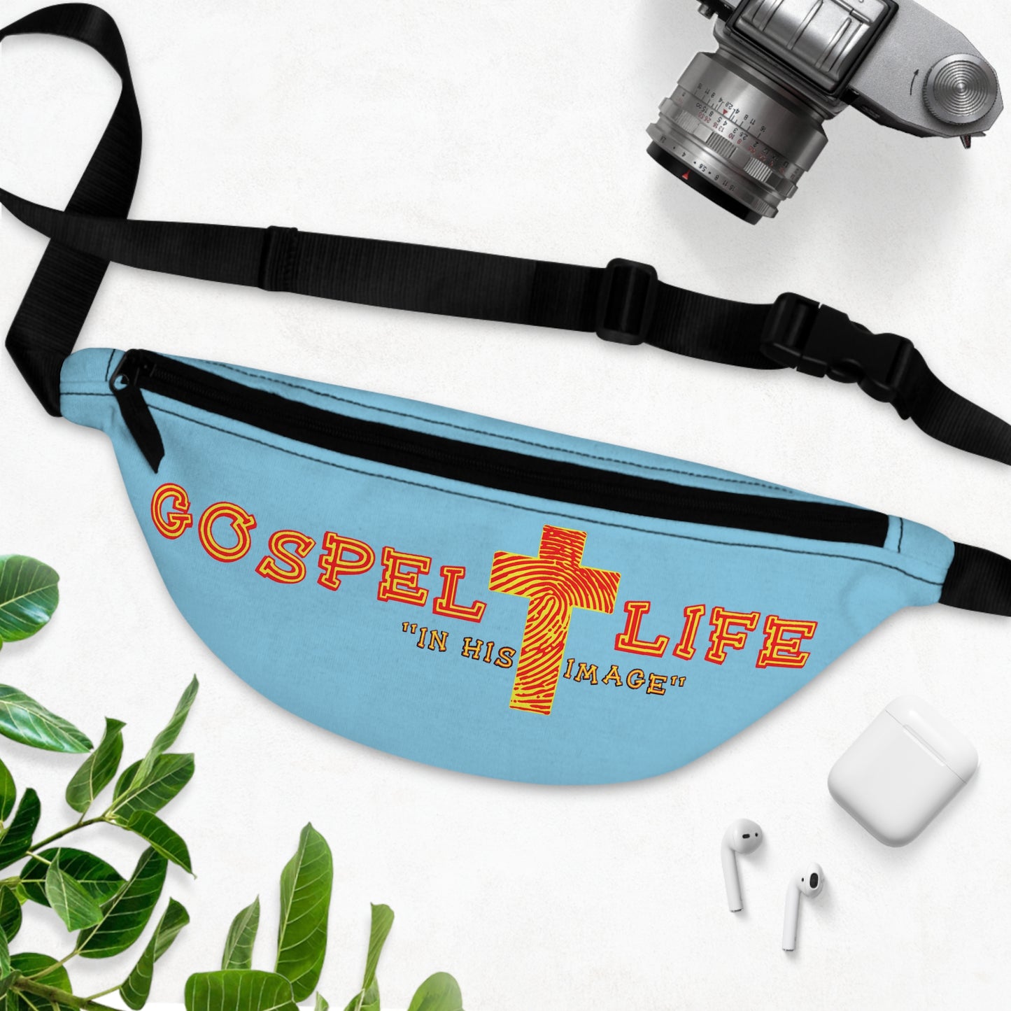 Gospel Life Fanny Pack - Stylish Cross Bag, Festival Accessory, Sports Gear, Everyday Essentials, Faith-Inspired Gift