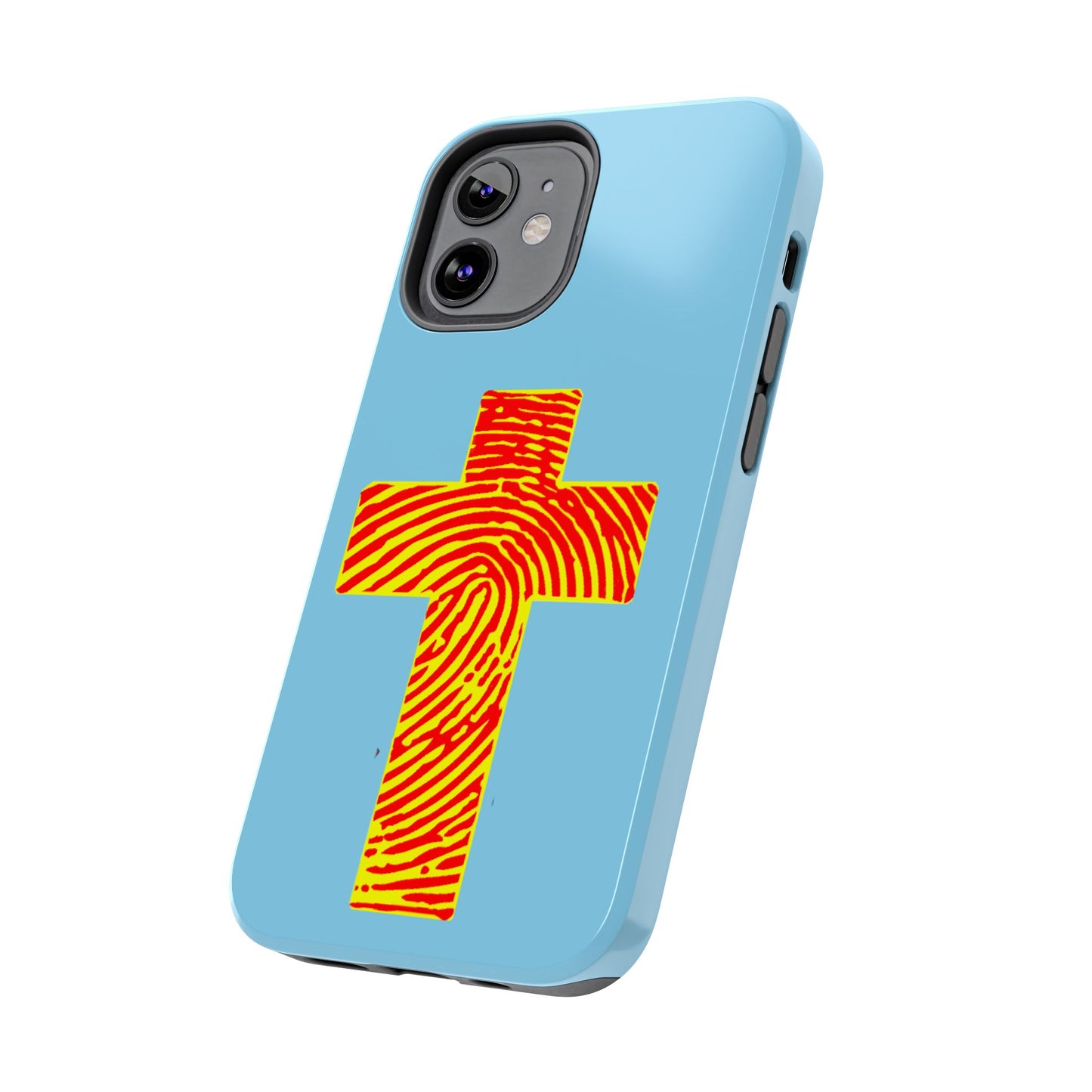 Vibrant Jesus Cross Phone Case, Tough Smartphone Cover, Christian Gift, Durable Phone Accessories, Unique Design, Faith-Based Protection