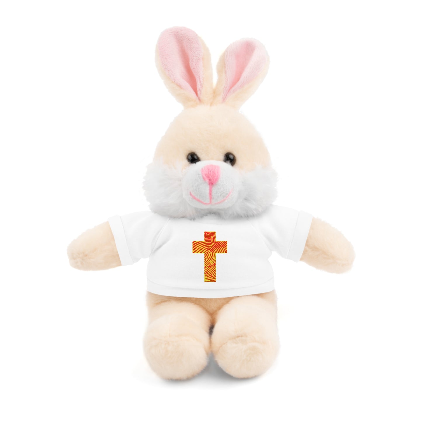 Teddy Bear with Tee, Christian Themed Stuffed Animal, Personalized Gift for Kids, Religious Snuggle Buddy, Baptism & Celebration Decor