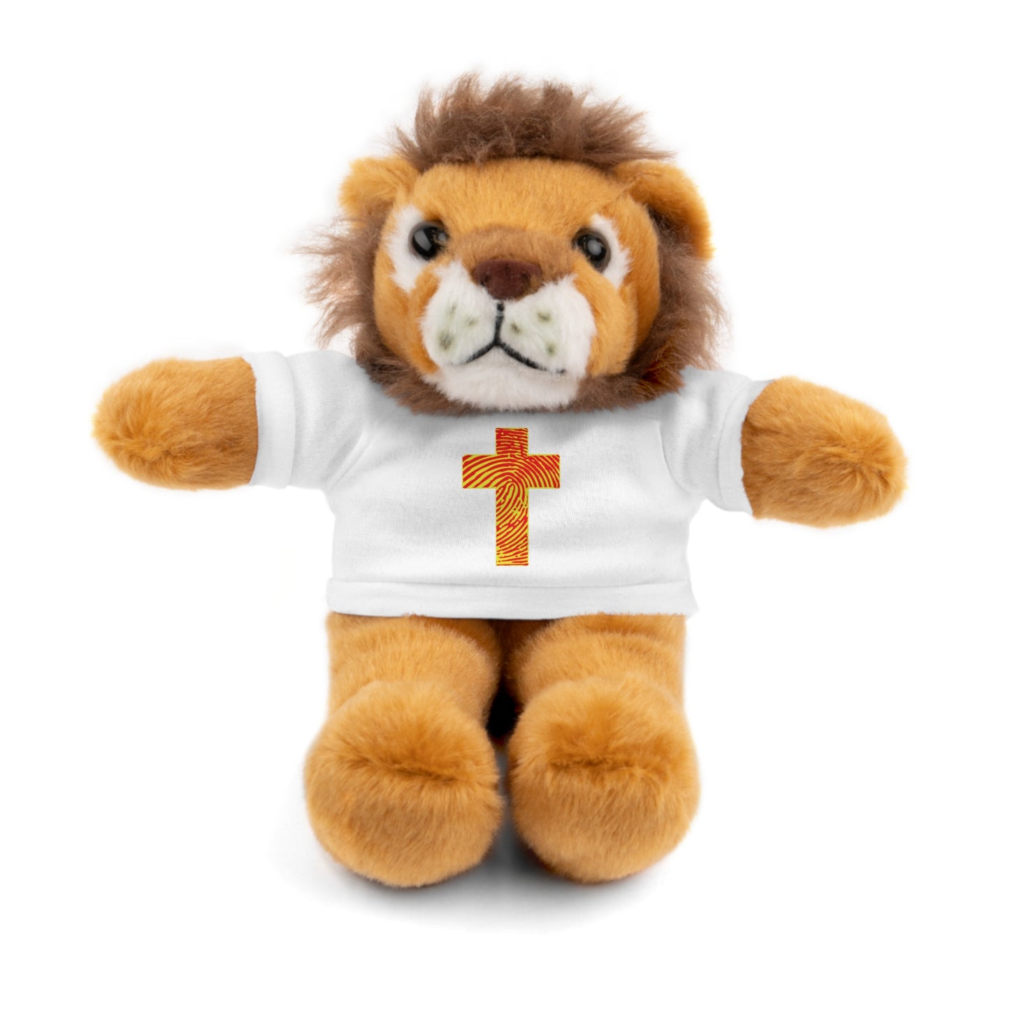 Teddy Bear with Tee, Christian Themed Stuffed Animal, Personalized Gift for Kids, Religious Snuggle Buddy, Baptism & Celebration Decor
