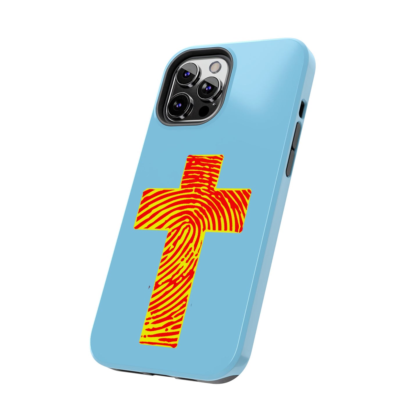 Vibrant Jesus Cross Phone Case, Tough Smartphone Cover, Christian Gift, Durable Phone Accessories, Unique Design, Faith-Based Protection