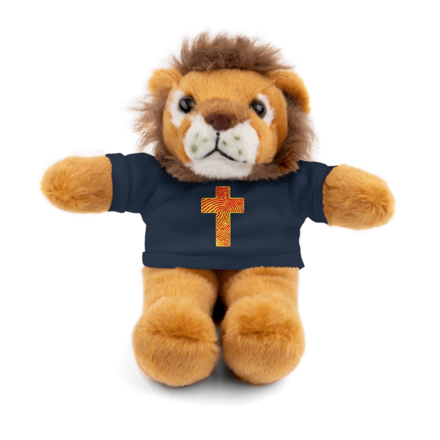 Teddy Bear with Tee, Christian Themed Stuffed Animal, Personalized Gift for Kids, Religious Snuggle Buddy, Baptism & Celebration Decor