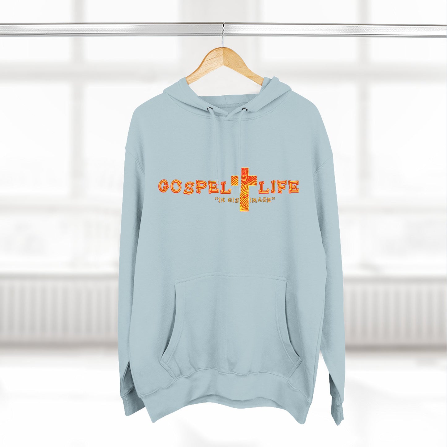 Three-Panel Fleece Hoodie