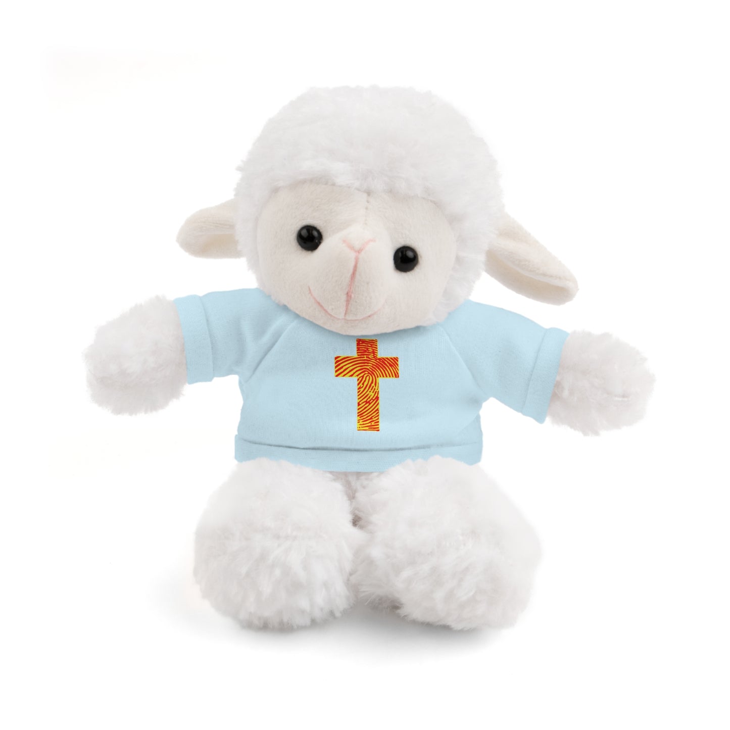 Teddy Bear with Tee, Christian Themed Stuffed Animal, Personalized Gift for Kids, Religious Snuggle Buddy, Baptism & Celebration Decor