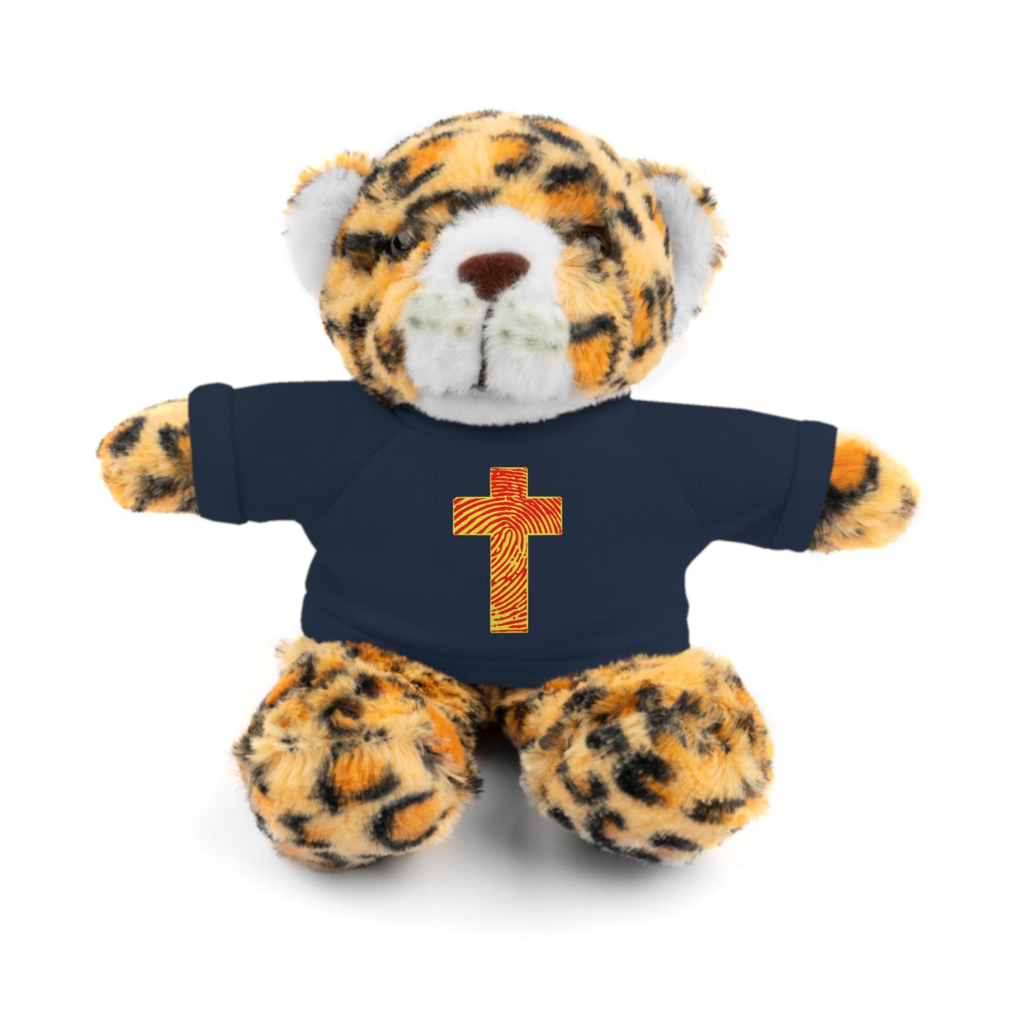 Teddy Bear with Tee, Christian Themed Stuffed Animal, Personalized Gift for Kids, Religious Snuggle Buddy, Baptism & Celebration Decor