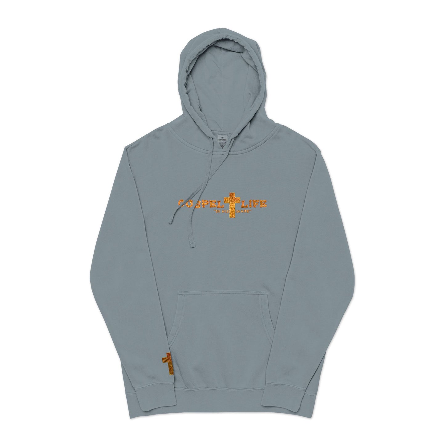 Unisex Pigment-Dyed Hoodie (Embroidery)