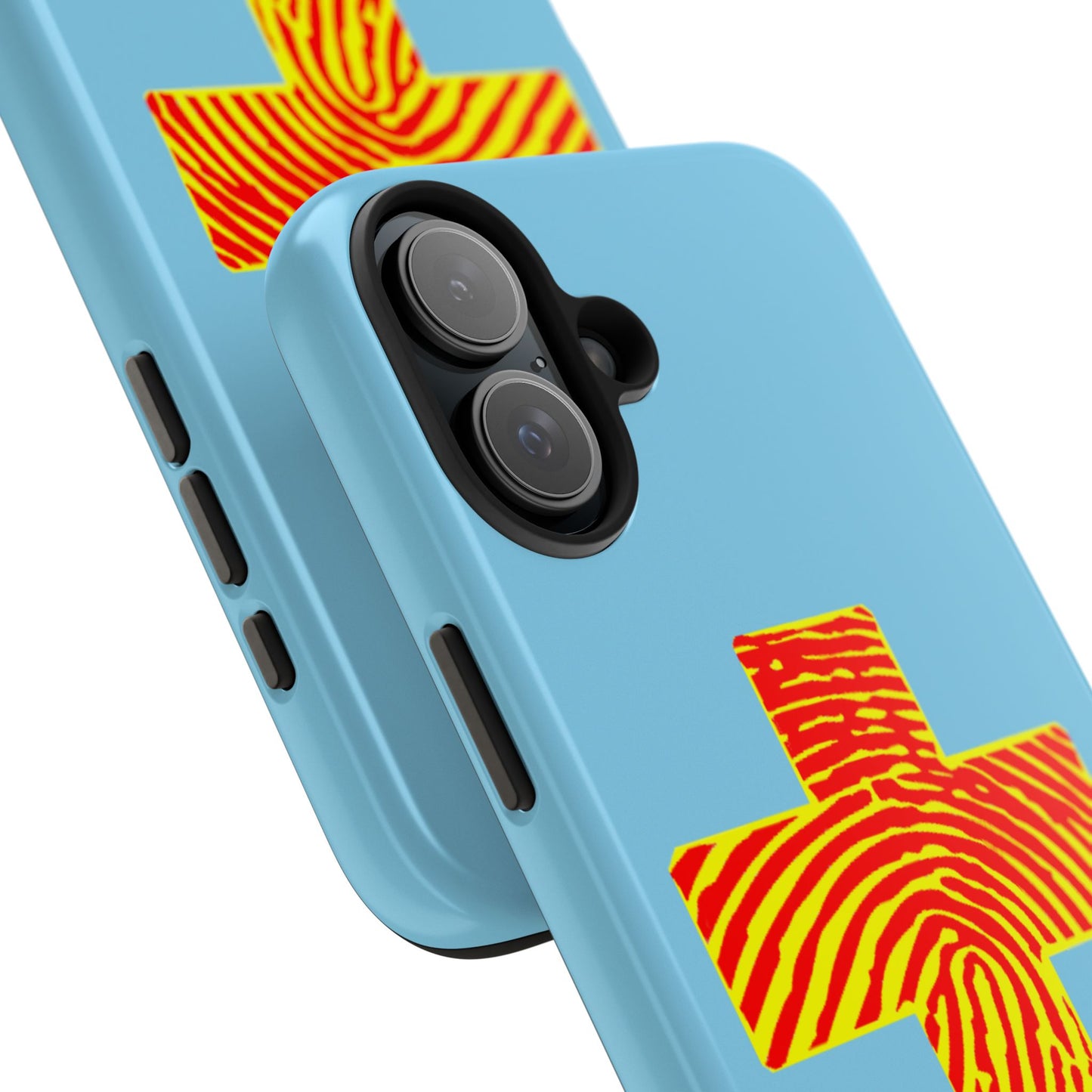 Vibrant Jesus Cross Phone Case, Tough Smartphone Cover, Christian Gift, Durable Phone Accessories, Unique Design, Faith-Based Protection