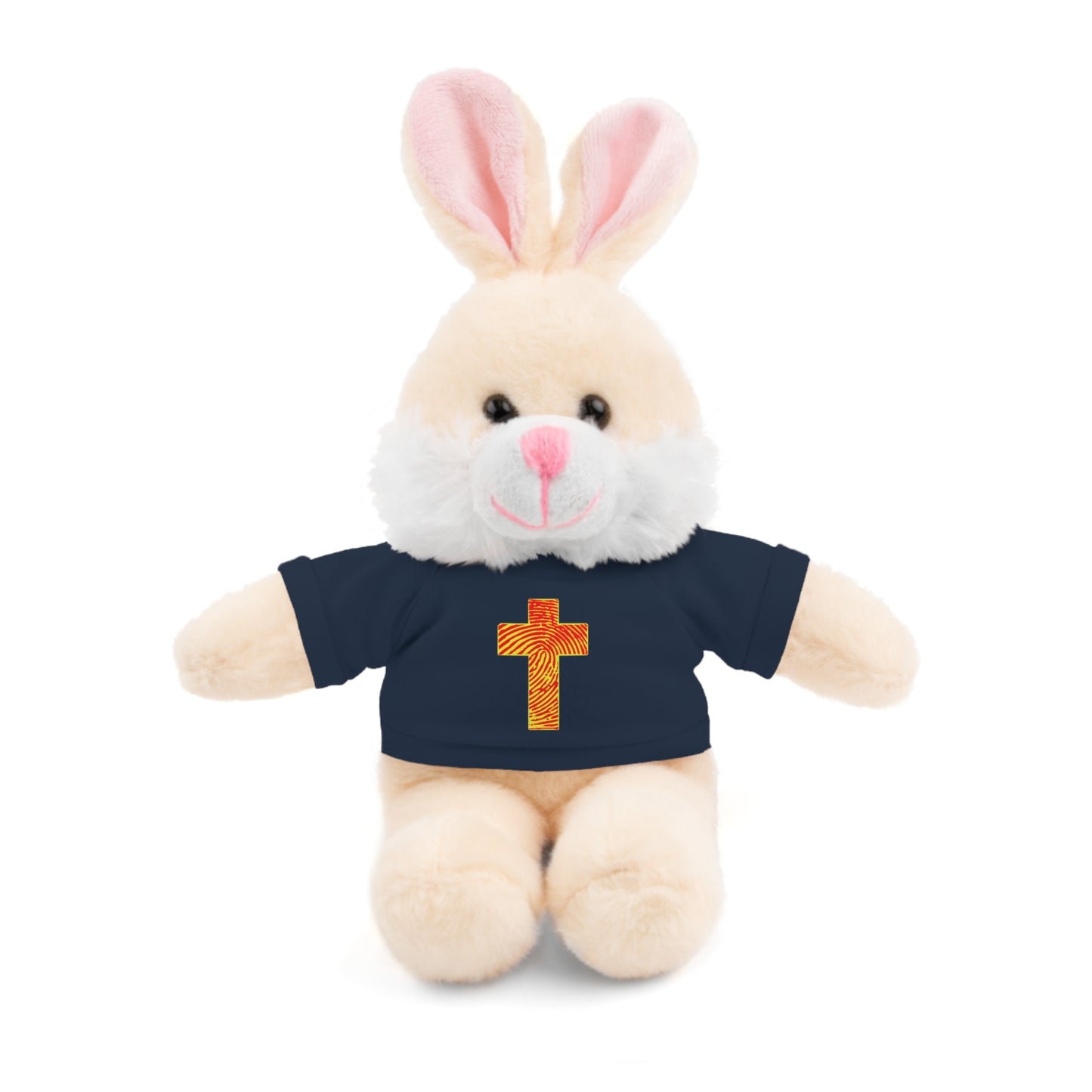 Teddy Bear with Tee, Christian Themed Stuffed Animal, Personalized Gift for Kids, Religious Snuggle Buddy, Baptism & Celebration Decor