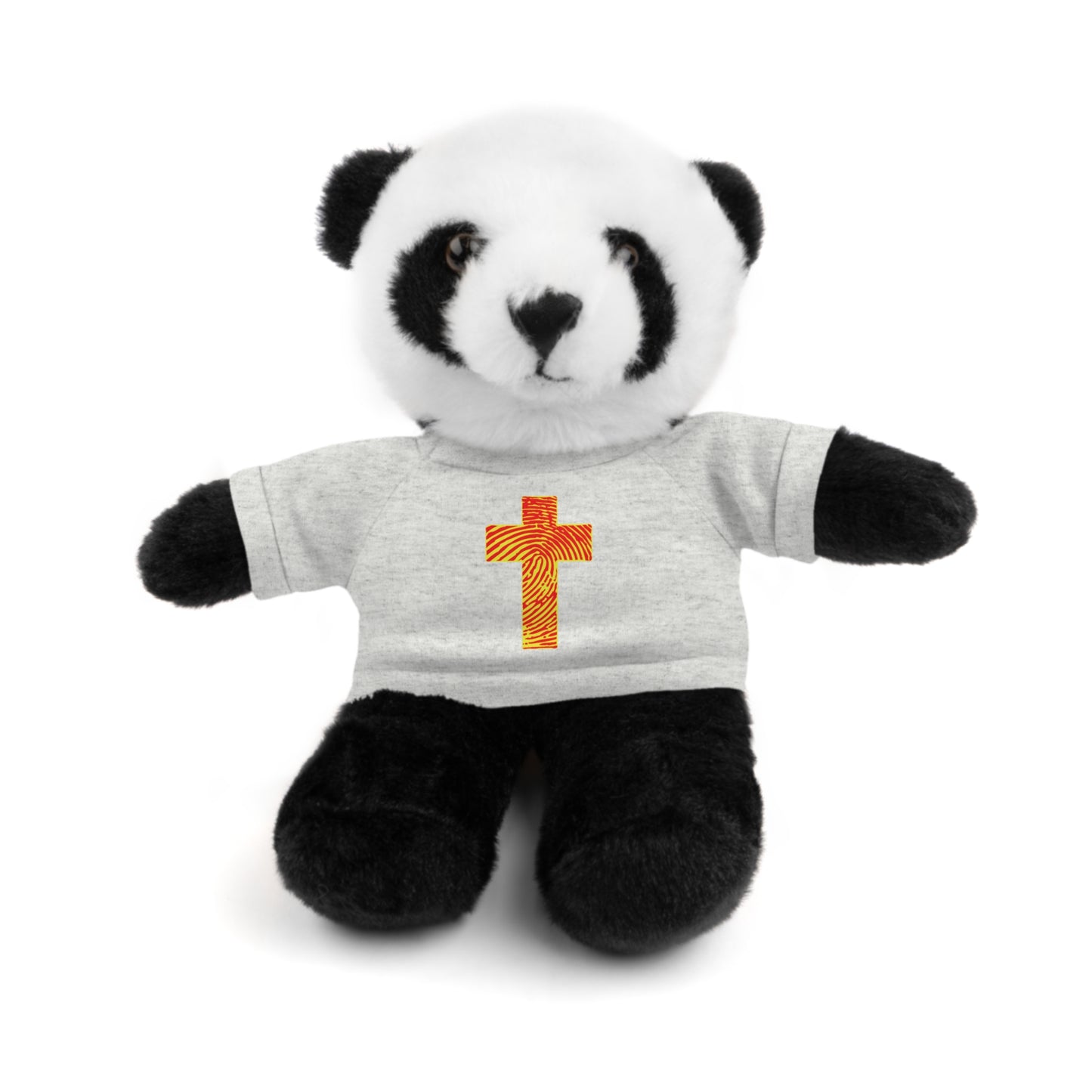 Teddy Bear with Tee, Christian Themed Stuffed Animal, Personalized Gift for Kids, Religious Snuggle Buddy, Baptism & Celebration Decor
