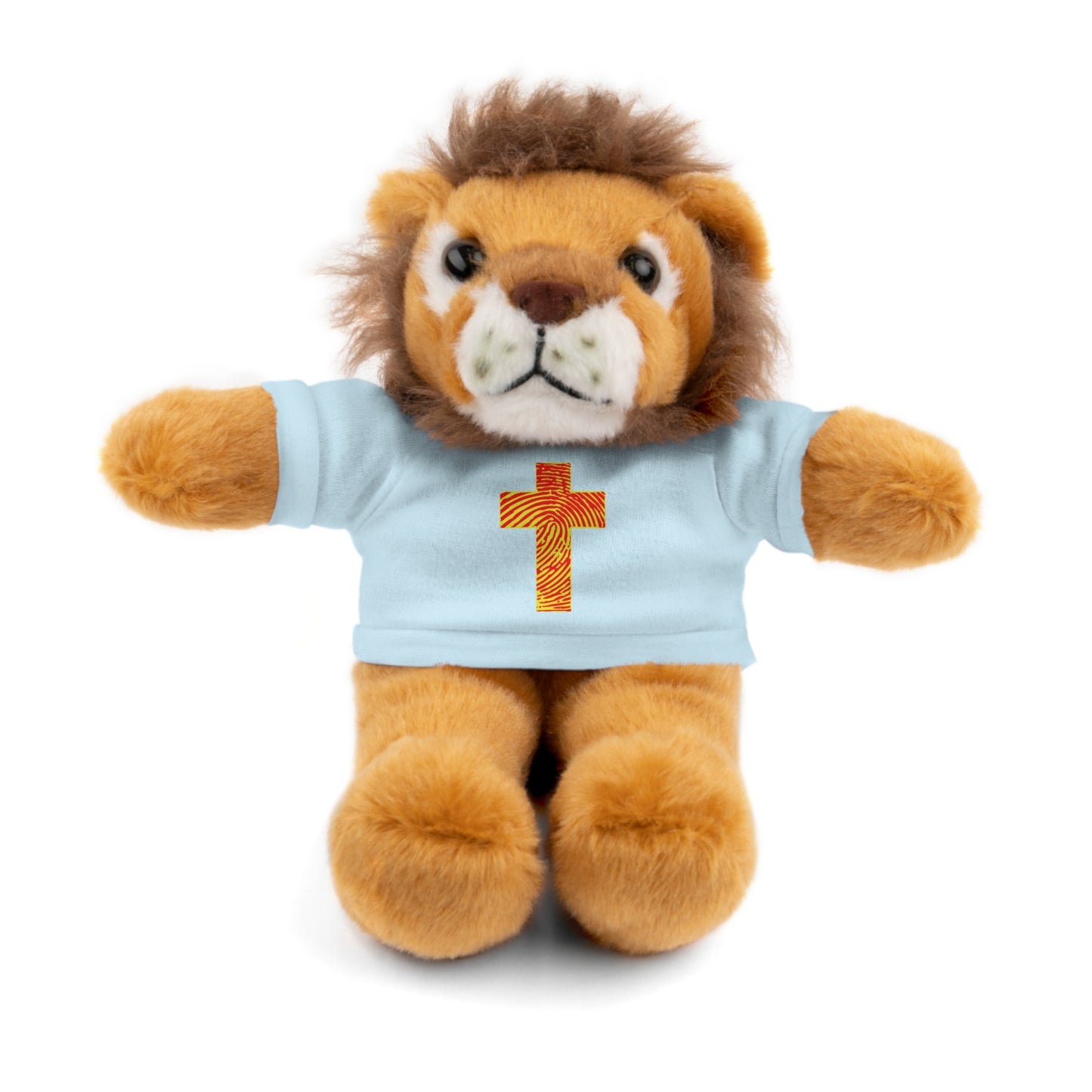 Teddy Bear with Tee, Christian Themed Stuffed Animal, Personalized Gift for Kids, Religious Snuggle Buddy, Baptism & Celebration Decor