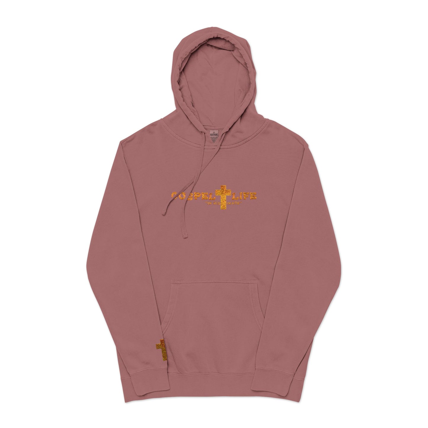 Unisex Pigment-Dyed Hoodie (Embroidery)