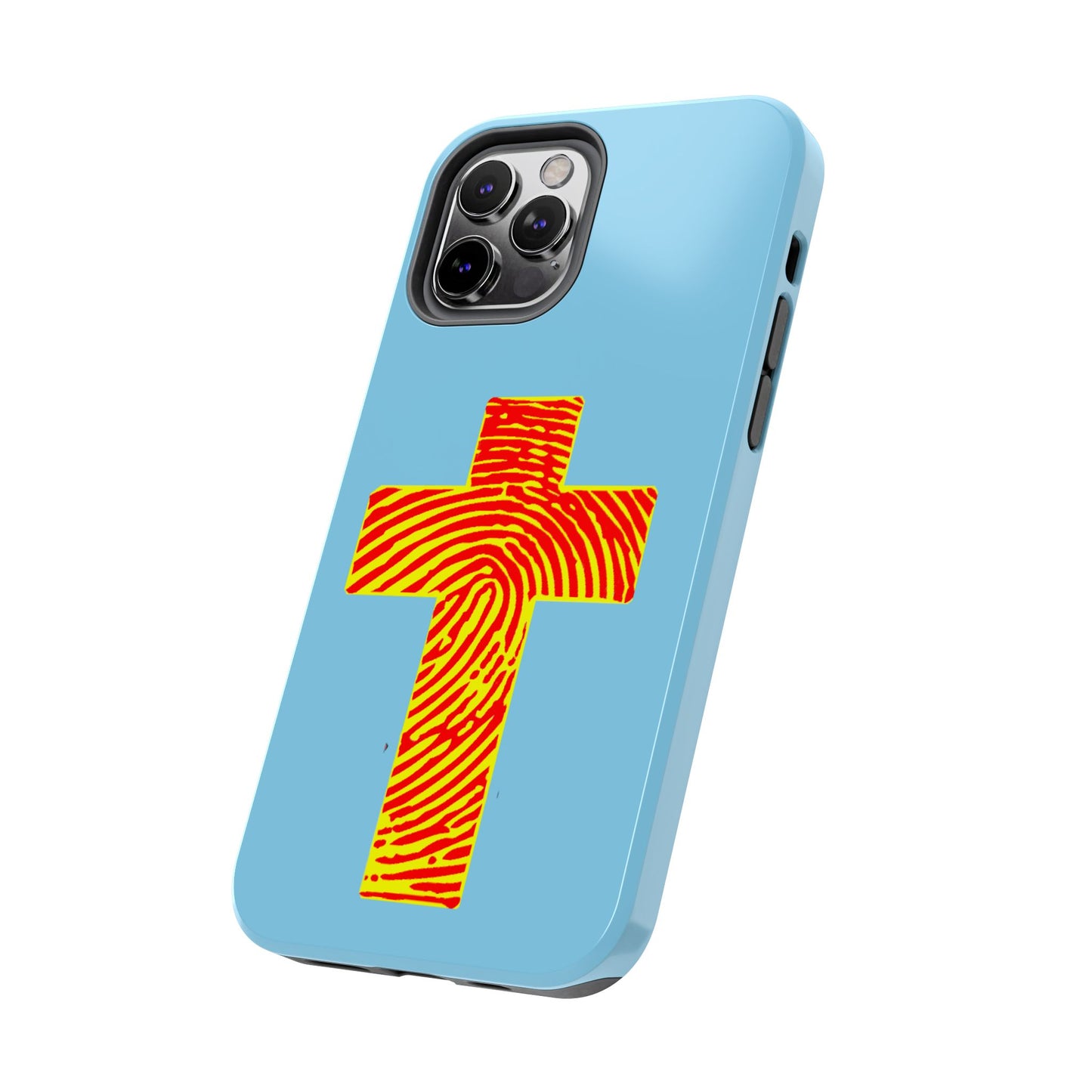 Vibrant Jesus Cross Phone Case, Tough Smartphone Cover, Christian Gift, Durable Phone Accessories, Unique Design, Faith-Based Protection