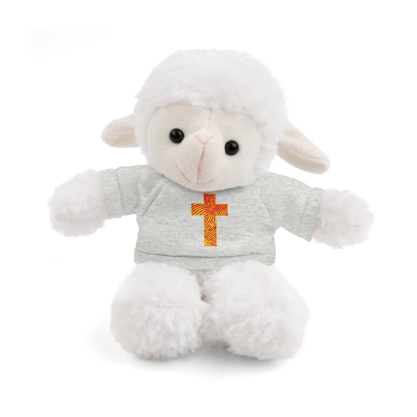 Teddy Bear with Tee, Christian Themed Stuffed Animal, Personalized Gift for Kids, Religious Snuggle Buddy, Baptism & Celebration Decor