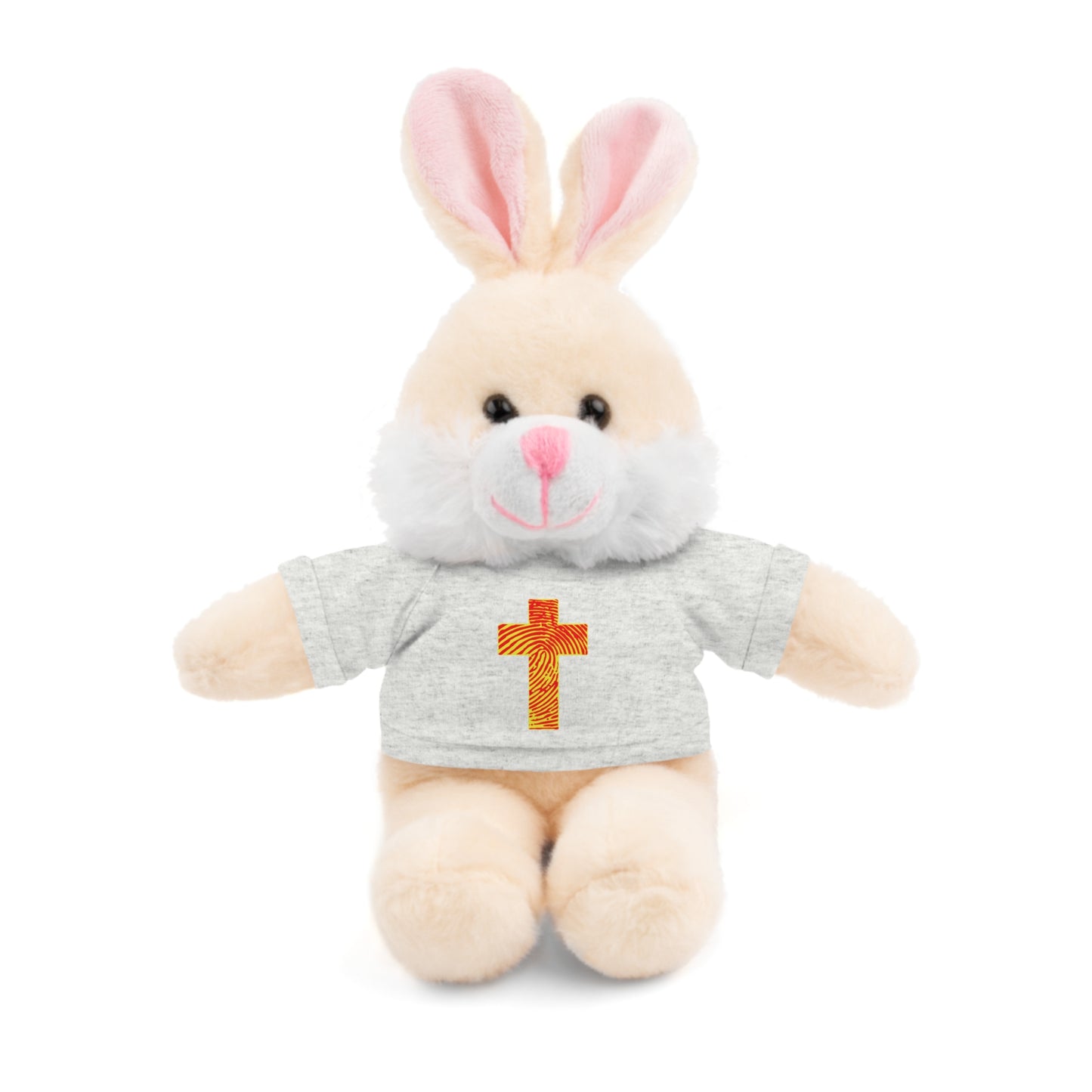 Teddy Bear with Tee, Christian Themed Stuffed Animal, Personalized Gift for Kids, Religious Snuggle Buddy, Baptism & Celebration Decor