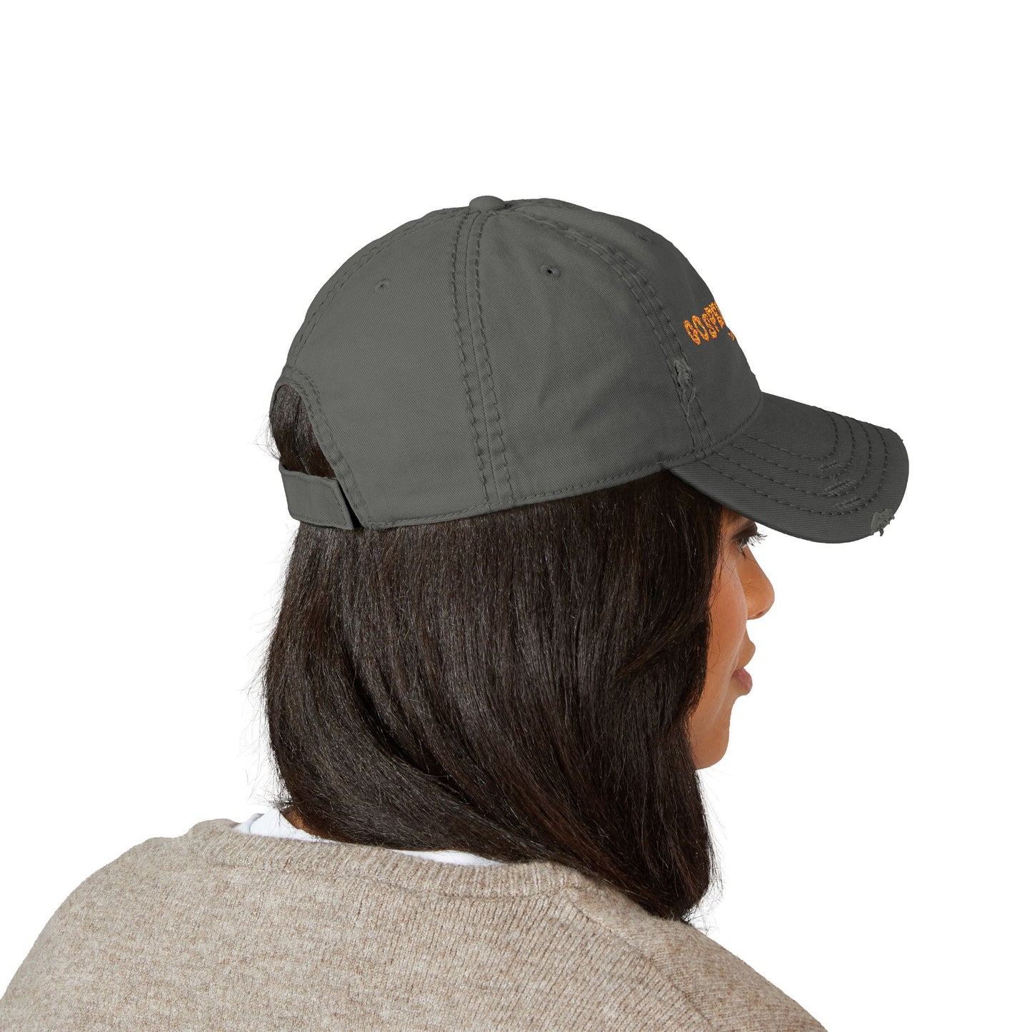 Distressed Embroidered Dad Hat, Casual Accessories, Faith-Based Gifts, Summer Fashion, Everyday Wear, Gospel Life Hat