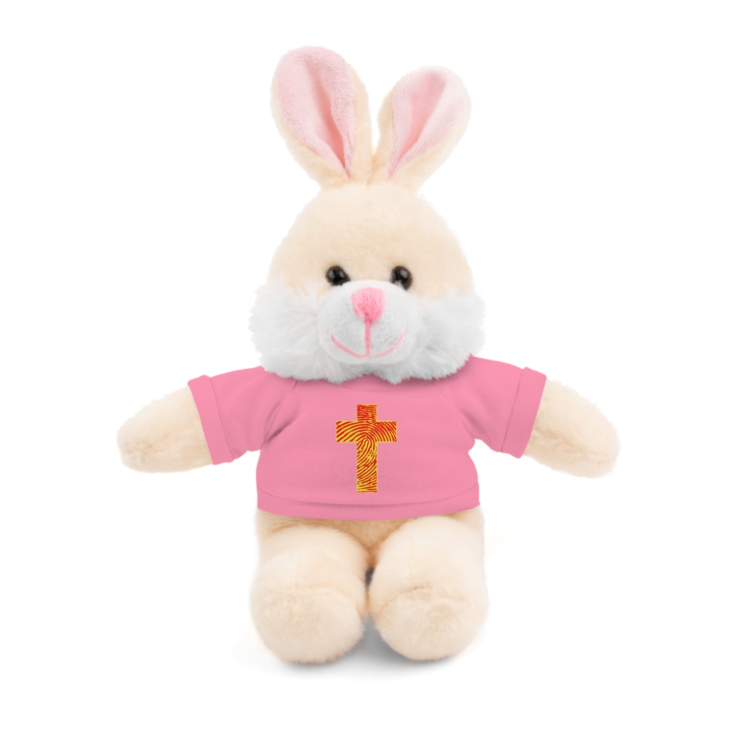 Teddy Bear with Tee, Christian Themed Stuffed Animal, Personalized Gift for Kids, Religious Snuggle Buddy, Baptism & Celebration Decor