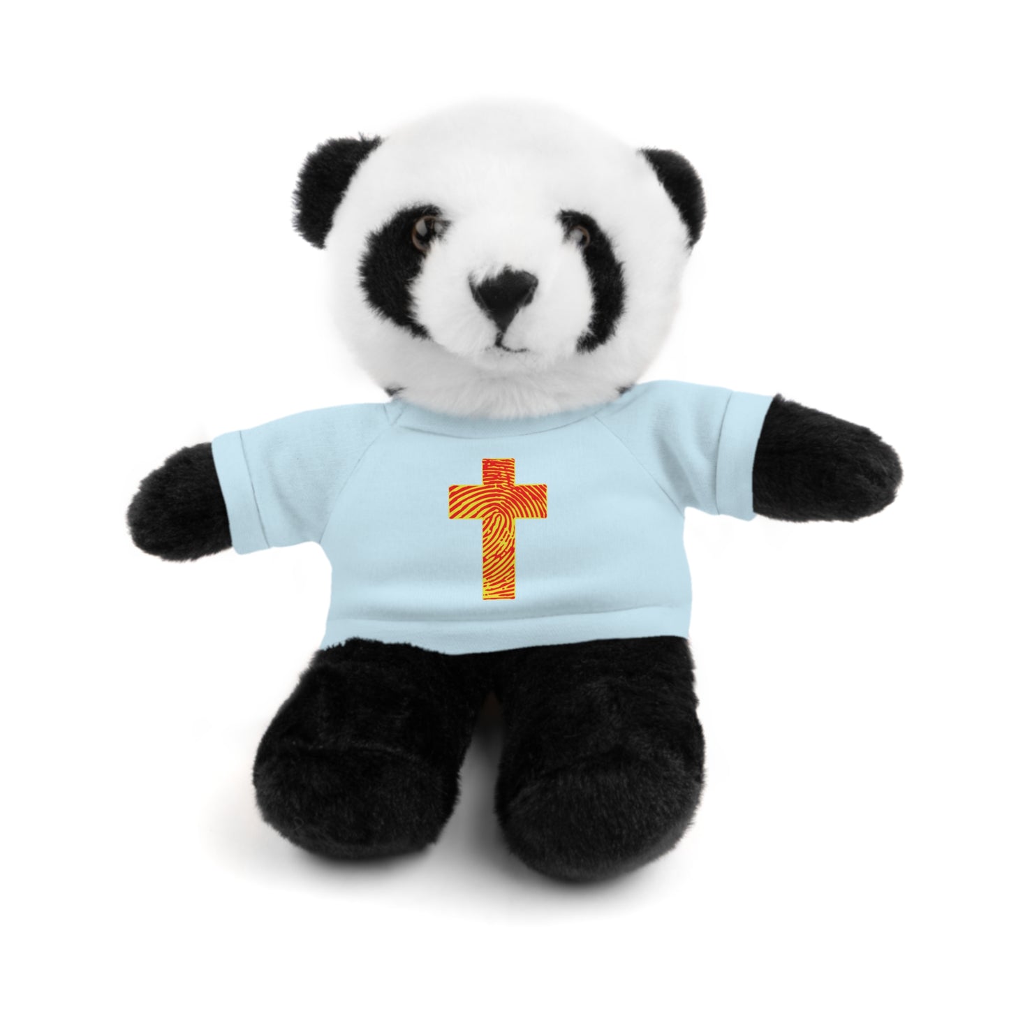 Teddy Bear with Tee, Christian Themed Stuffed Animal, Personalized Gift for Kids, Religious Snuggle Buddy, Baptism & Celebration Decor