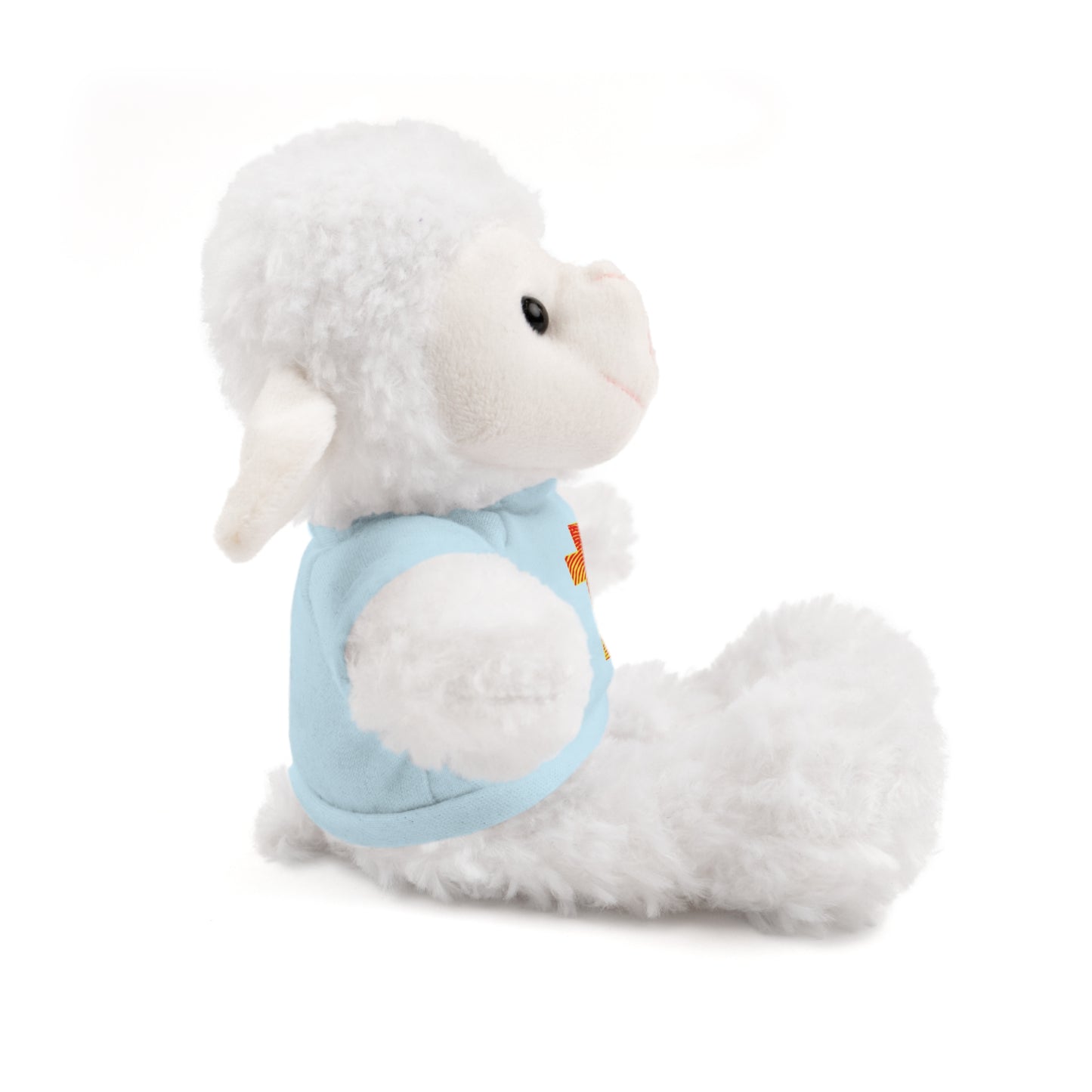 Teddy Bear with Tee, Christian Themed Stuffed Animal, Personalized Gift for Kids, Religious Snuggle Buddy, Baptism & Celebration Decor