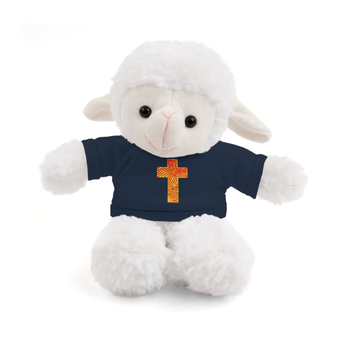 Teddy Bear with Tee, Christian Themed Stuffed Animal, Personalized Gift for Kids, Religious Snuggle Buddy, Baptism & Celebration Decor