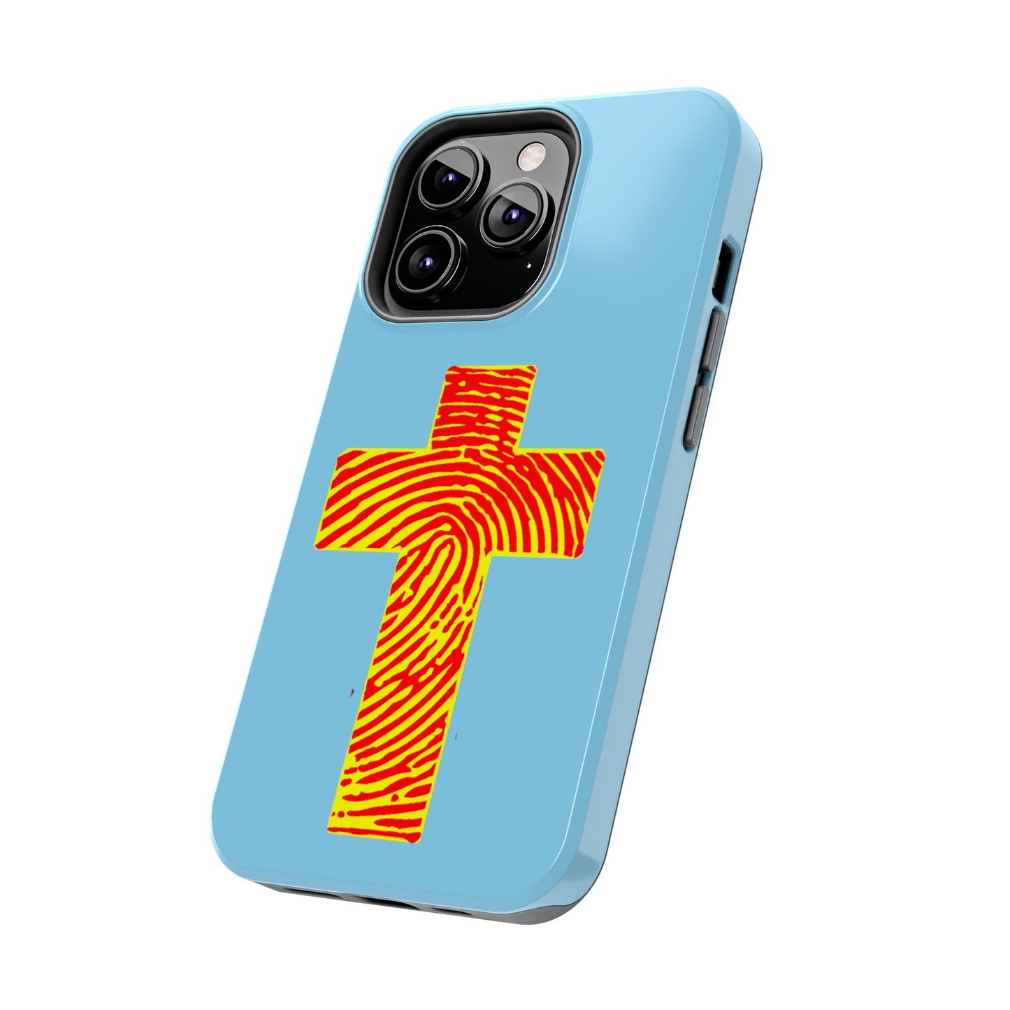 Vibrant Jesus Cross Phone Case, Tough Smartphone Cover, Christian Gift, Durable Phone Accessories, Unique Design, Faith-Based Protection