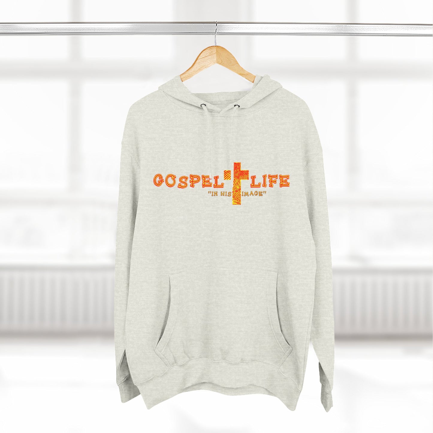 Three-Panel Fleece Hoodie