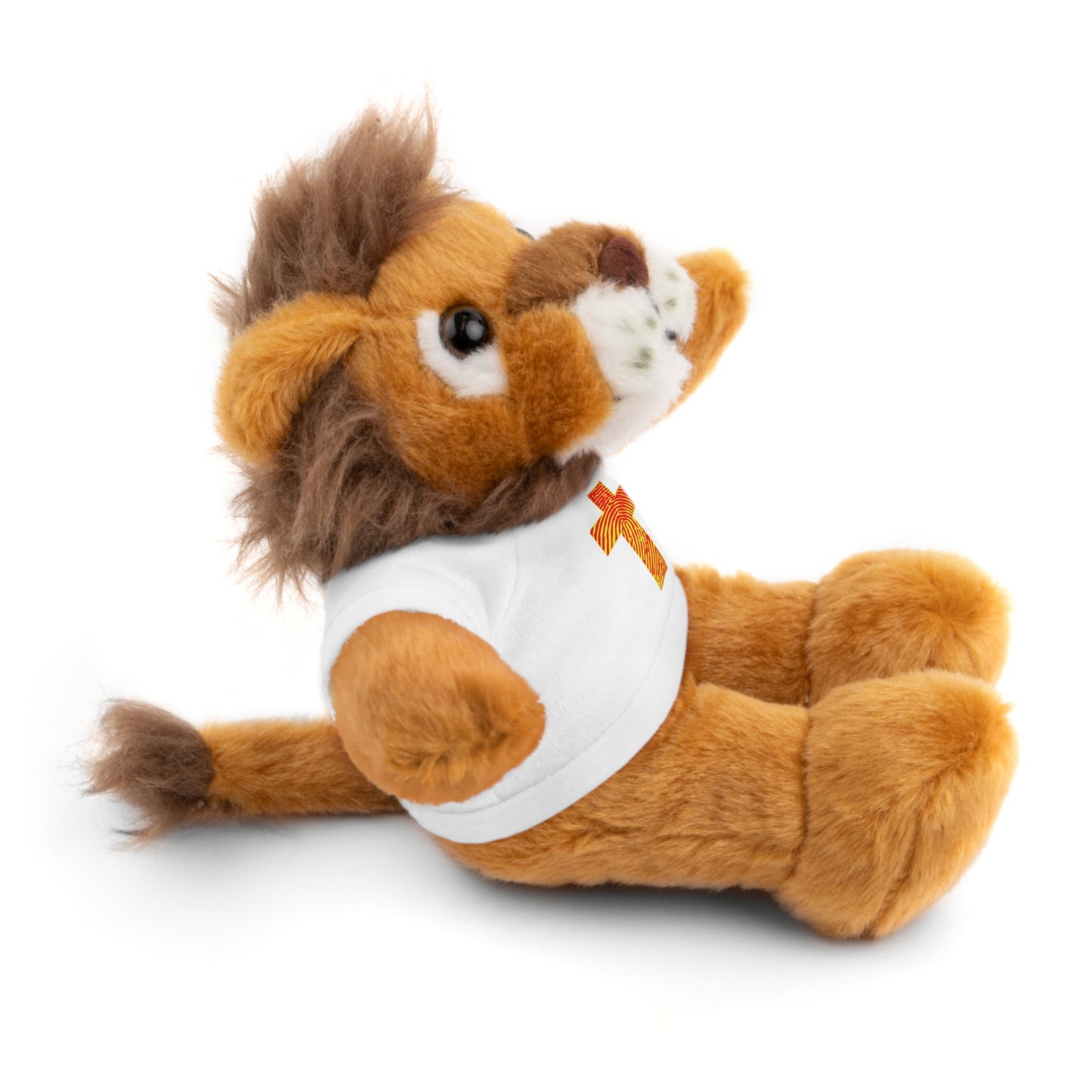 Teddy Bear with Tee, Christian Themed Stuffed Animal, Personalized Gift for Kids, Religious Snuggle Buddy, Baptism & Celebration Decor