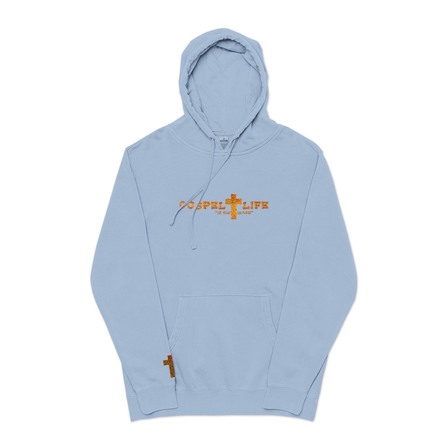 Unisex Pigment-Dyed Hoodie (Embroidery)