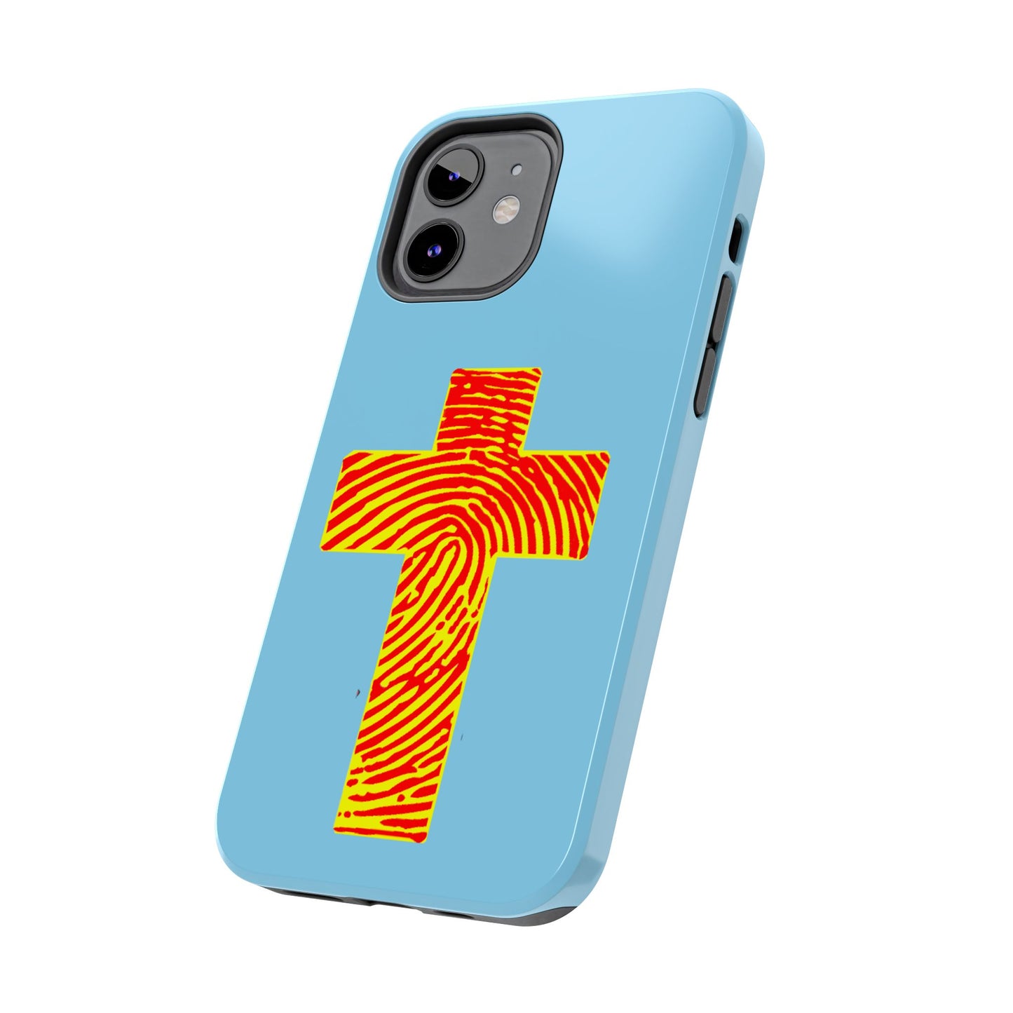 Vibrant Jesus Cross Phone Case, Tough Smartphone Cover, Christian Gift, Durable Phone Accessories, Unique Design, Faith-Based Protection