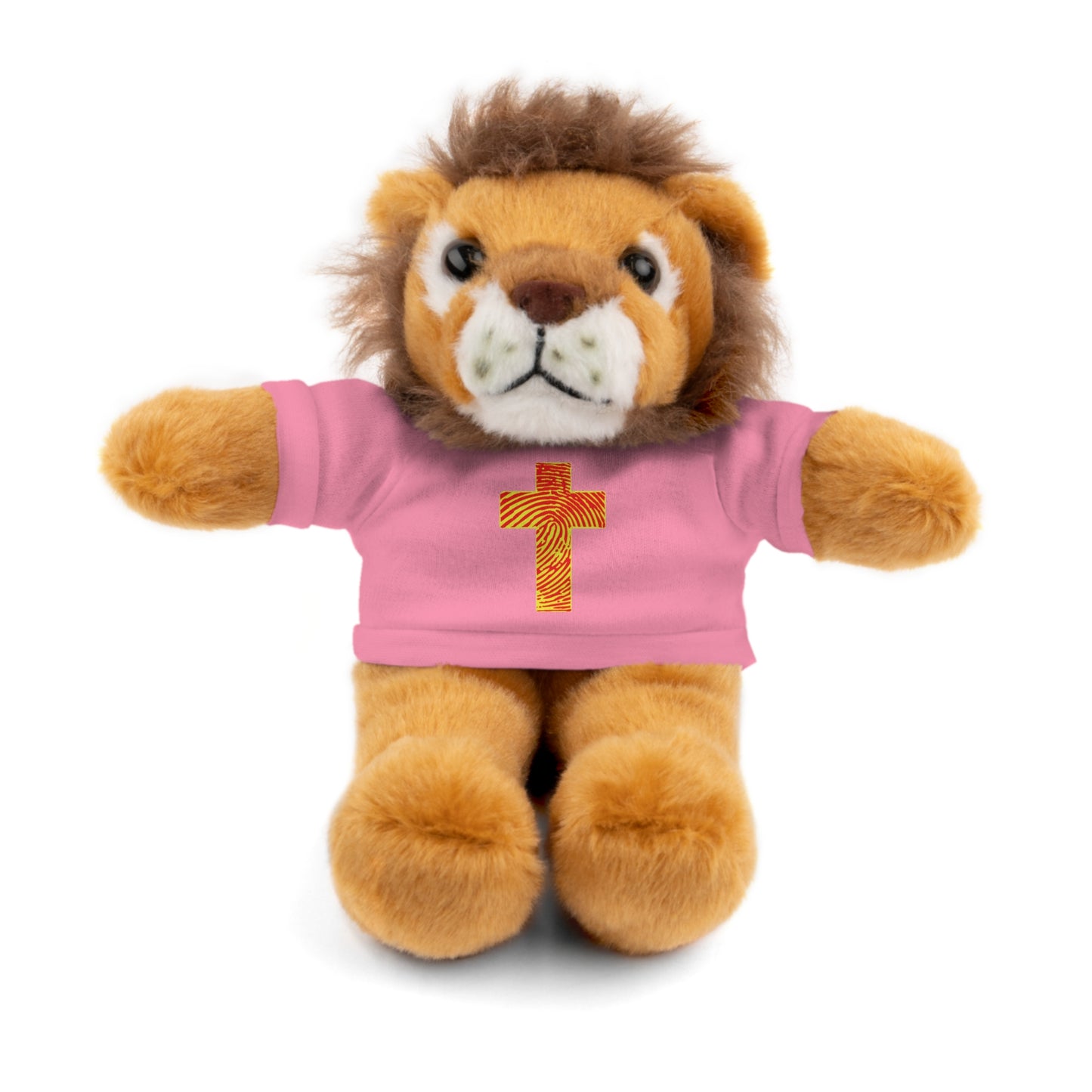 Teddy Bear with Tee, Christian Themed Stuffed Animal, Personalized Gift for Kids, Religious Snuggle Buddy, Baptism & Celebration Decor