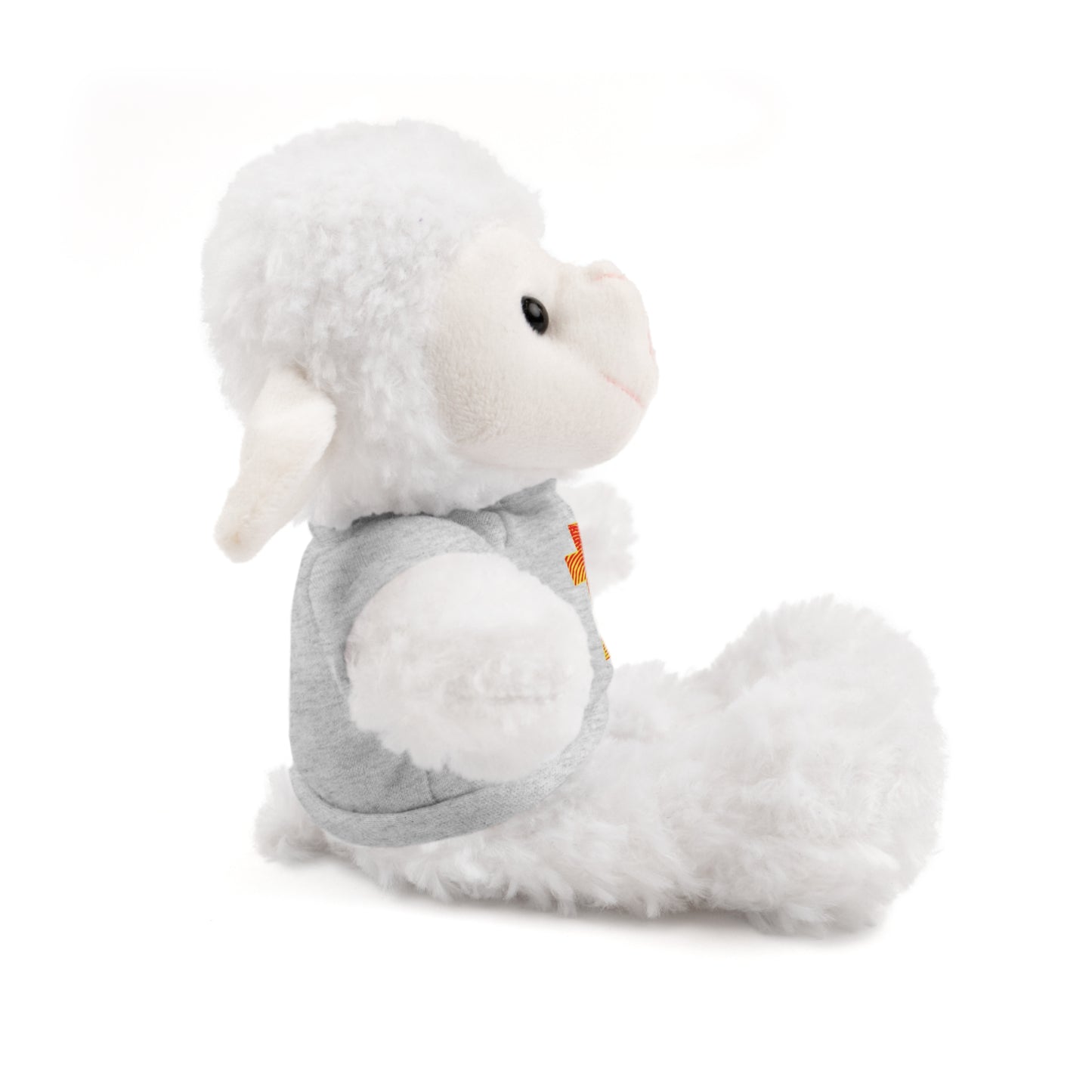Teddy Bear with Tee, Christian Themed Stuffed Animal, Personalized Gift for Kids, Religious Snuggle Buddy, Baptism & Celebration Decor