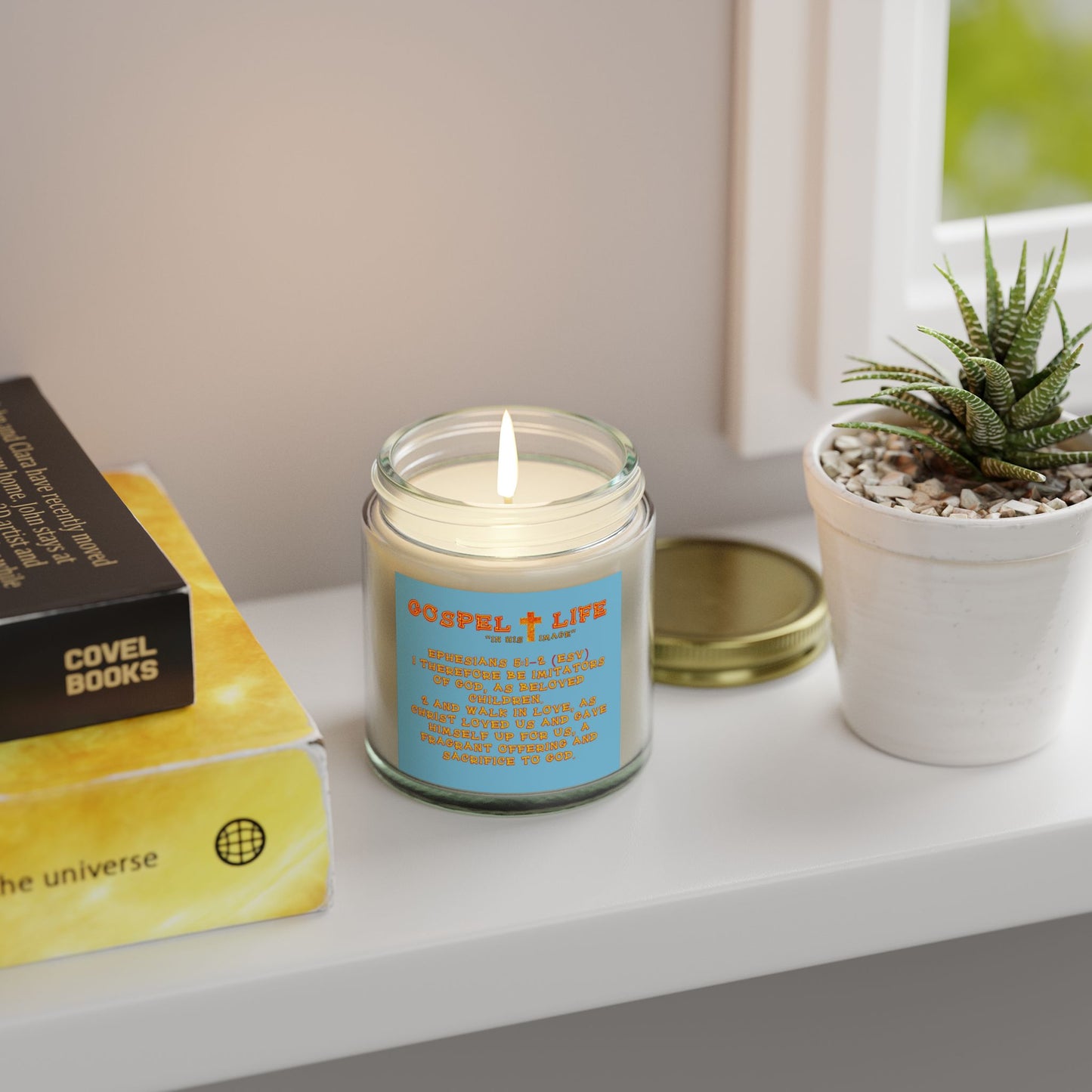 Coconut Apricot Scented Candle - Gospel Life Collection