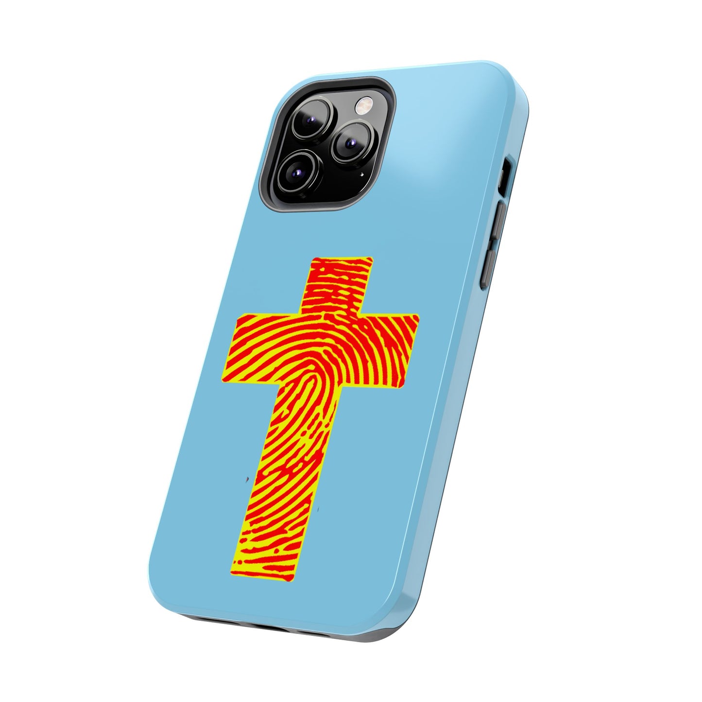 Vibrant Jesus Cross Phone Case, Tough Smartphone Cover, Christian Gift, Durable Phone Accessories, Unique Design, Faith-Based Protection