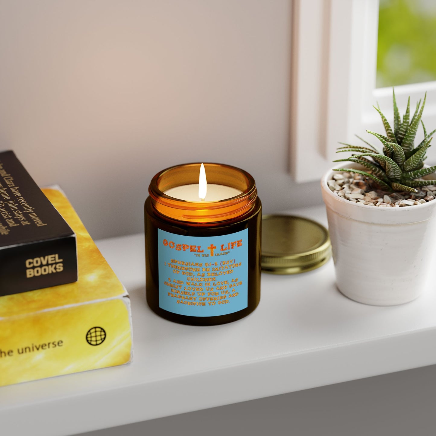 Coconut Apricot Scented Candle - Gospel Life Collection