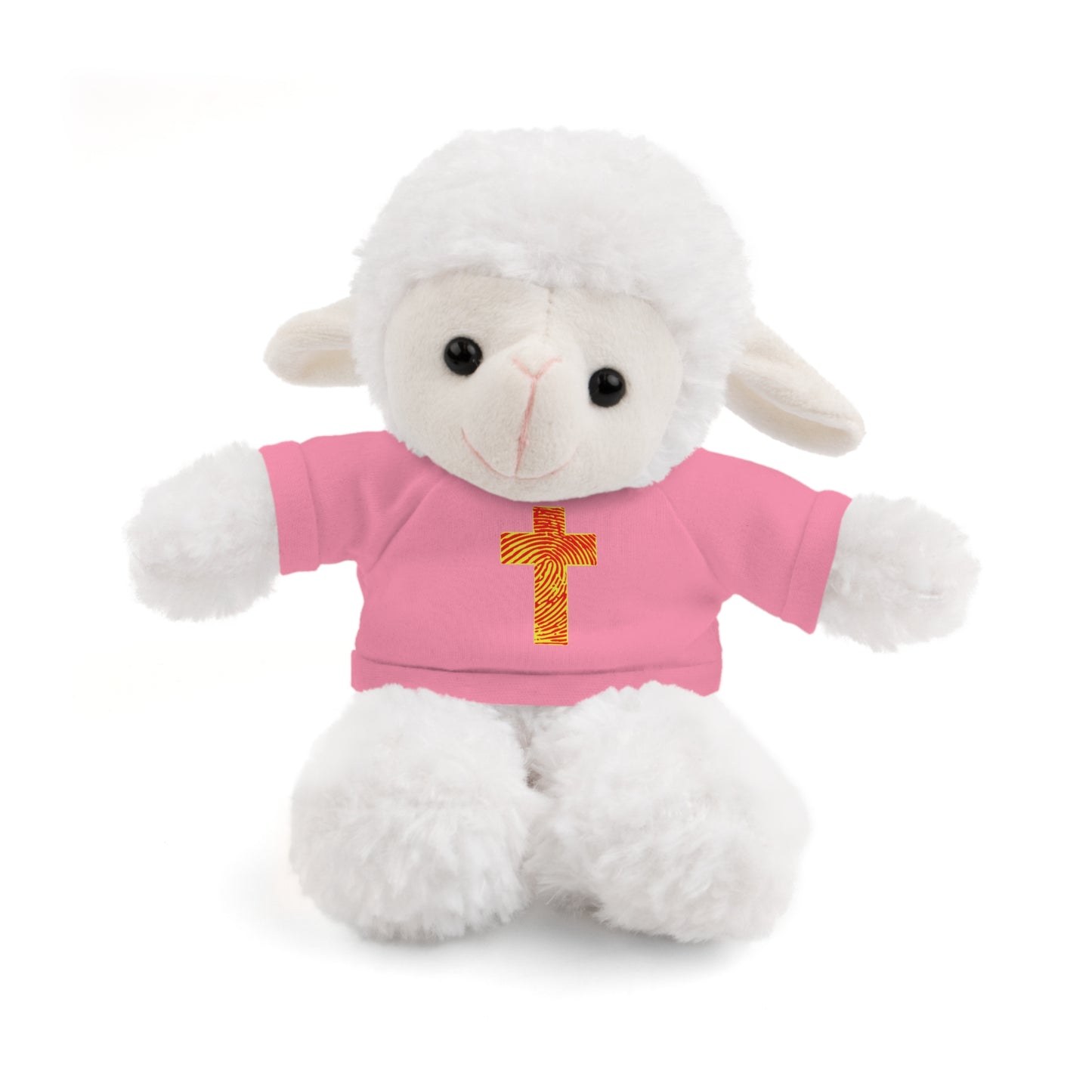 Teddy Bear with Tee, Christian Themed Stuffed Animal, Personalized Gift for Kids, Religious Snuggle Buddy, Baptism & Celebration Decor