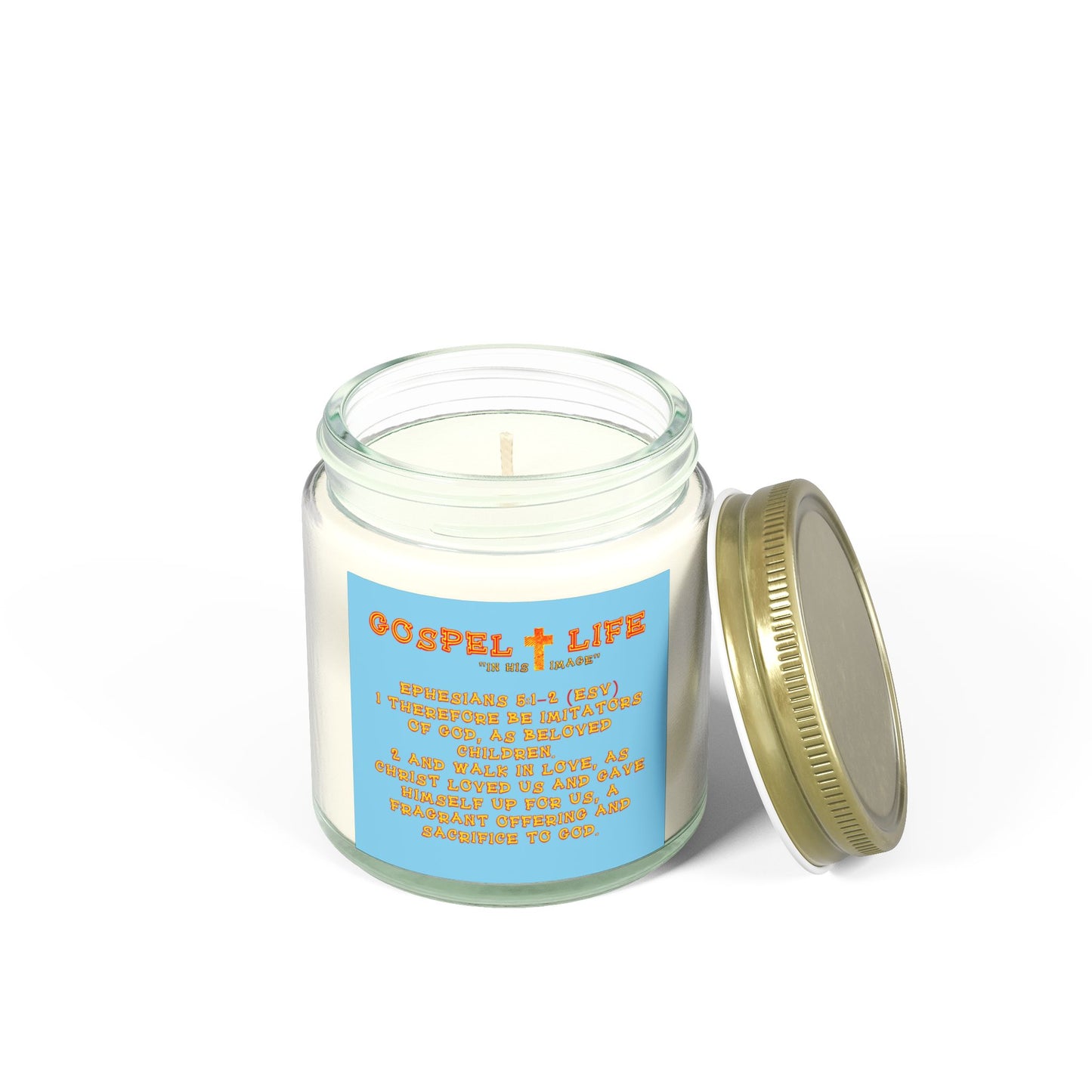 Coconut Apricot Scented Candle - Gospel Life Collection