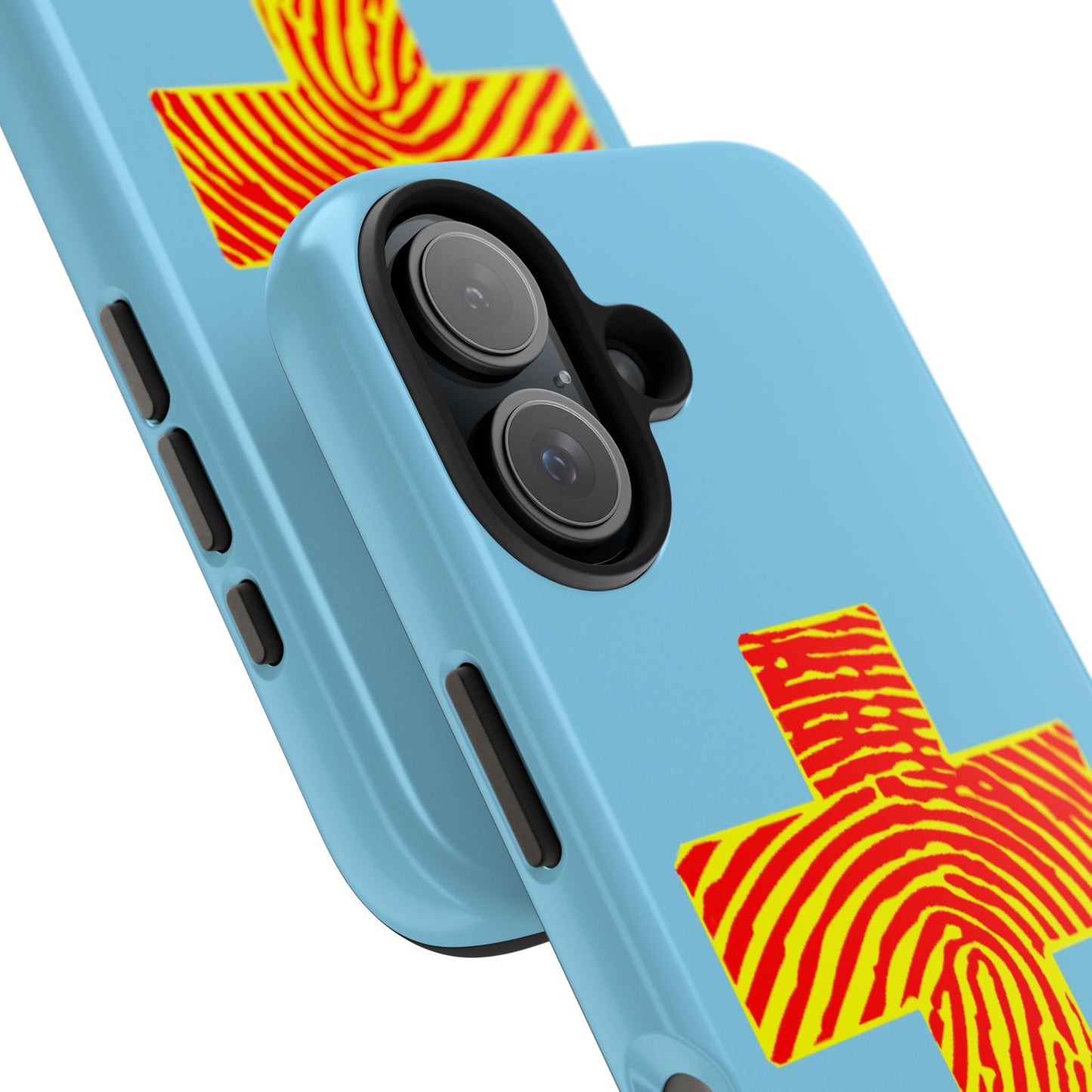 Vibrant Jesus Cross Phone Case, Tough Smartphone Cover, Christian Gift, Durable Phone Accessories, Unique Design, Faith-Based Protection