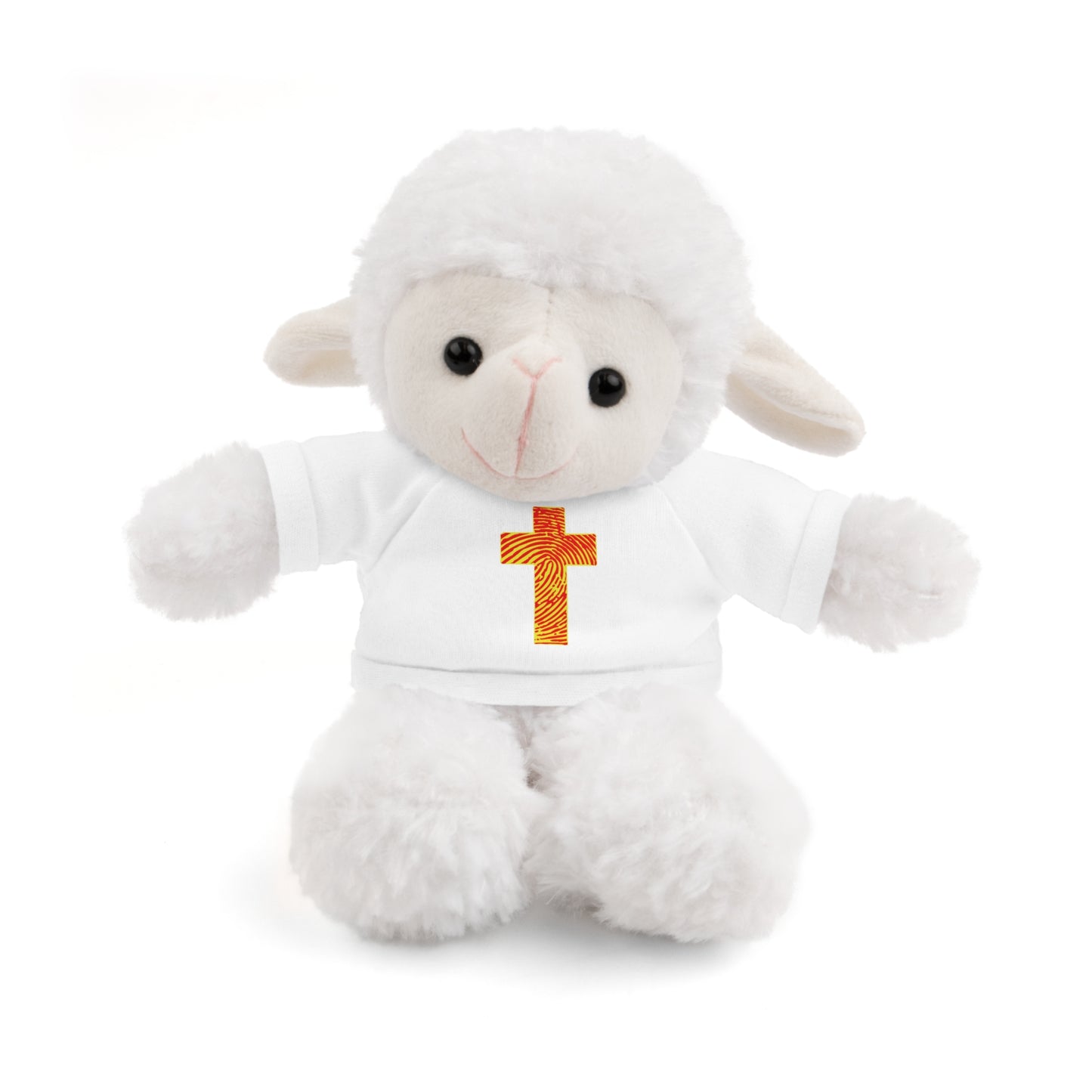 Teddy Bear with Tee, Christian Themed Stuffed Animal, Personalized Gift for Kids, Religious Snuggle Buddy, Baptism & Celebration Decor
