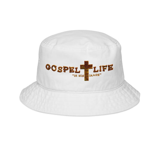 Gospel Life Embroidered Bucket Hat, Trendy Fishing Hat, Stylish Summer Accessory, Great for Outdoor Activities, Unique Gift Idea