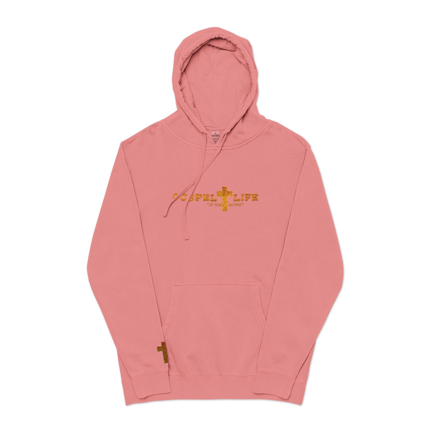 Unisex Pigment-Dyed Hoodie (Embroidery)