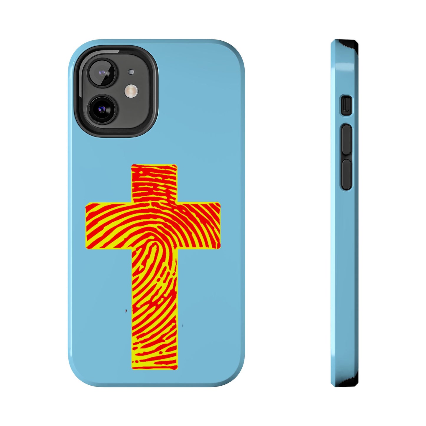 Vibrant Jesus Cross Phone Case, Tough Smartphone Cover, Christian Gift, Durable Phone Accessories, Unique Design, Faith-Based Protection