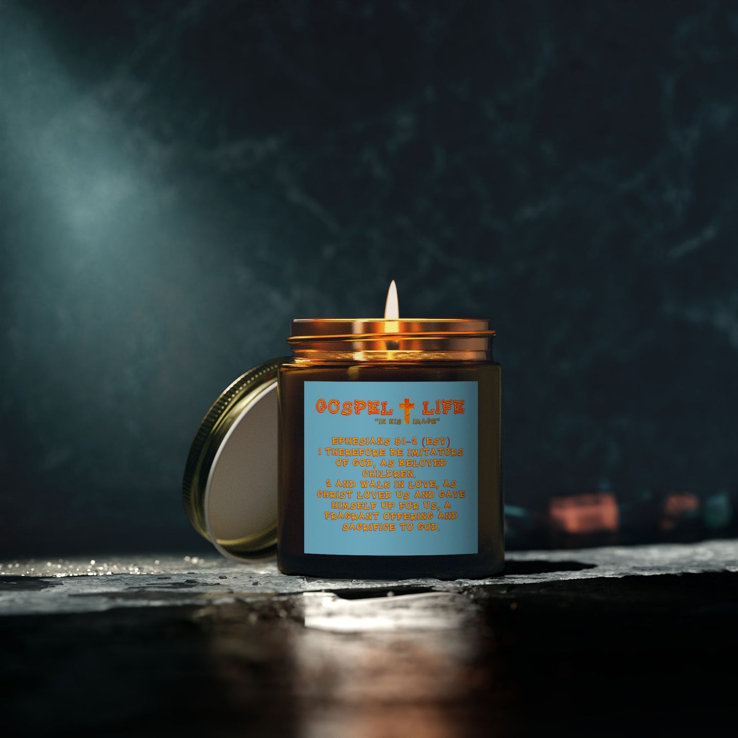 Coconut Apricot Scented Candle - Gospel Life Collection