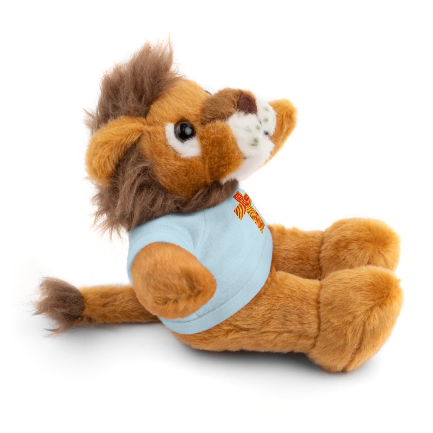 Teddy Bear with Tee, Christian Themed Stuffed Animal, Personalized Gift for Kids, Religious Snuggle Buddy, Baptism & Celebration Decor