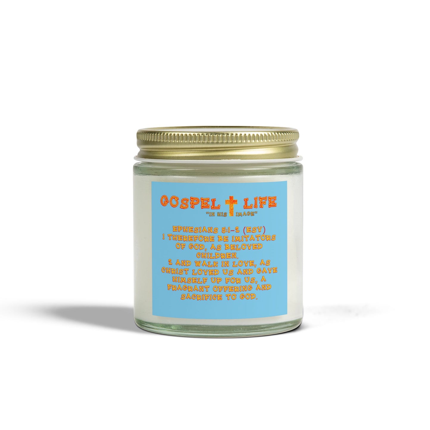 Coconut Apricot Scented Candle - Gospel Life Collection
