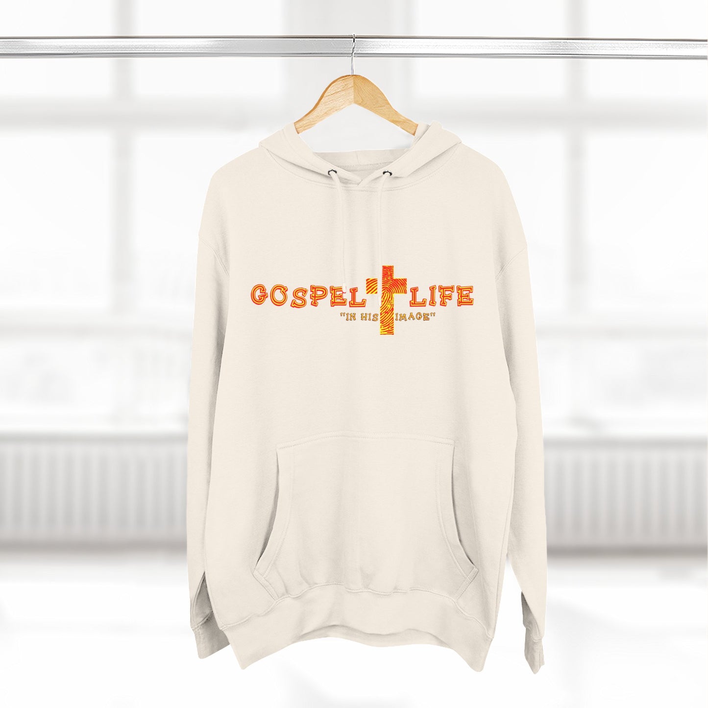 Three-Panel Fleece Hoodie