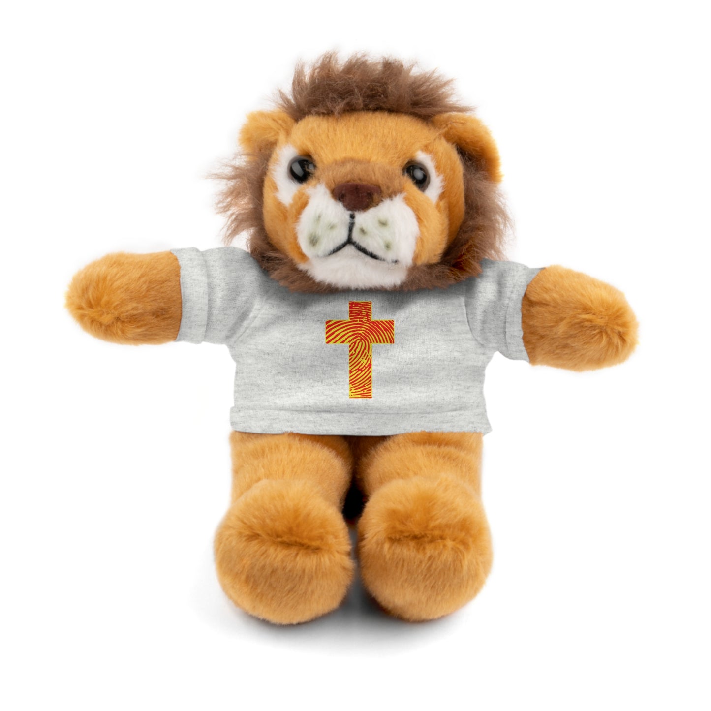Teddy Bear with Tee, Christian Themed Stuffed Animal, Personalized Gift for Kids, Religious Snuggle Buddy, Baptism & Celebration Decor